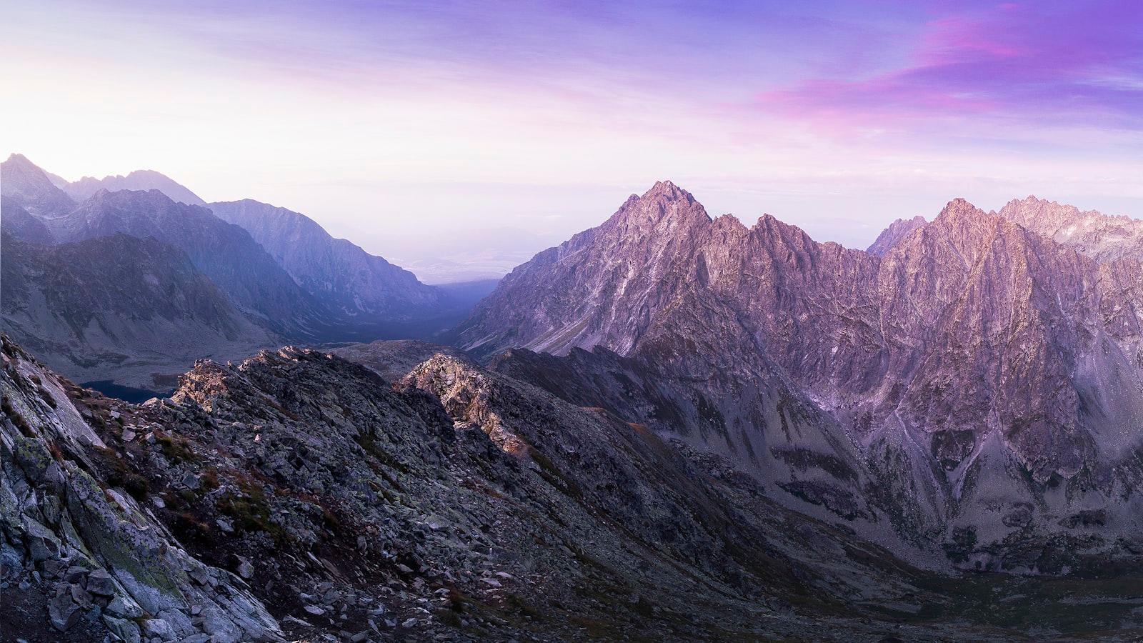 Landscape Photography Of Mountain Ranges jigsaw puzzle preview