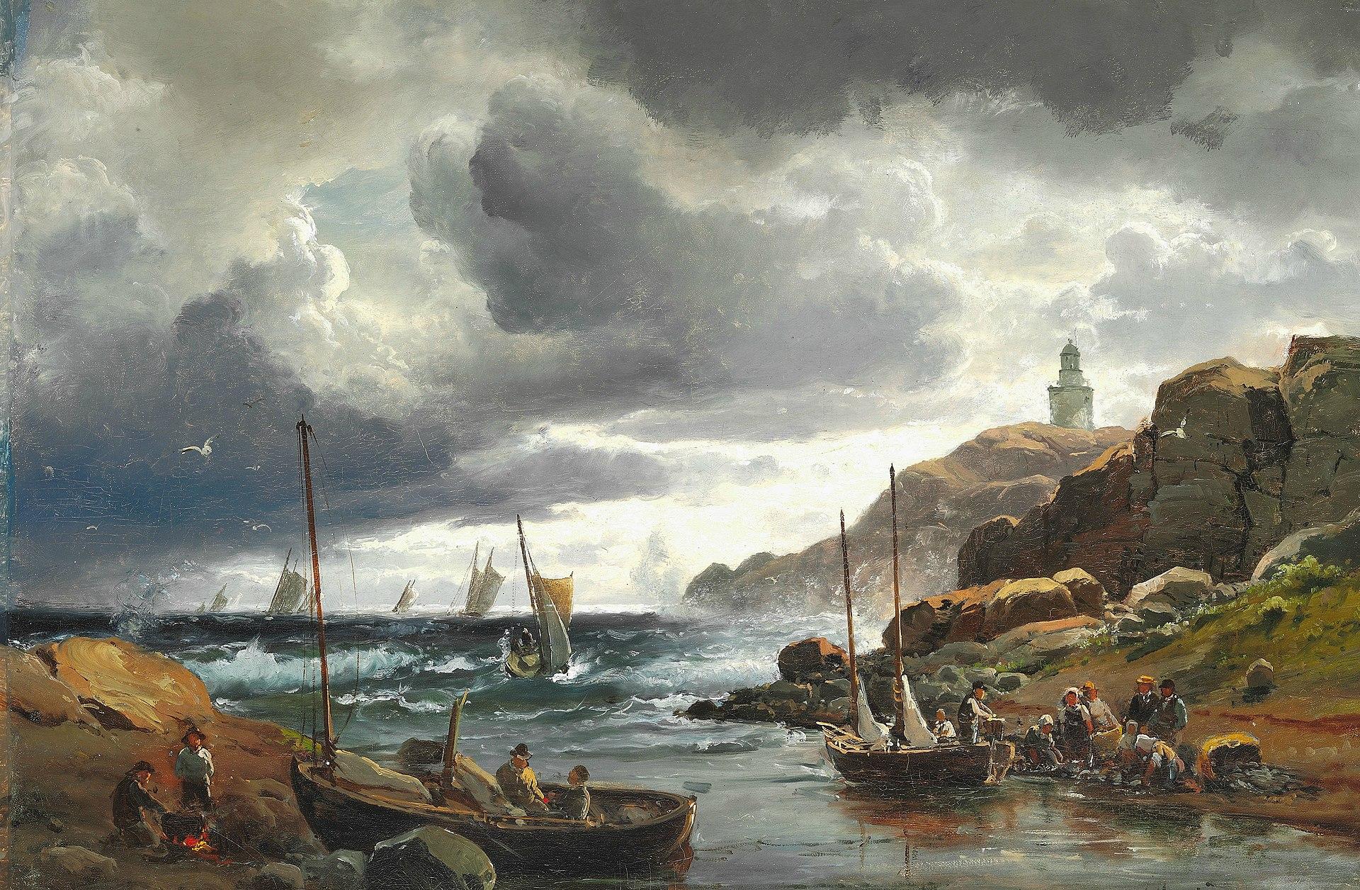 Lighthouse in the Storm jigsaw puzzle preview