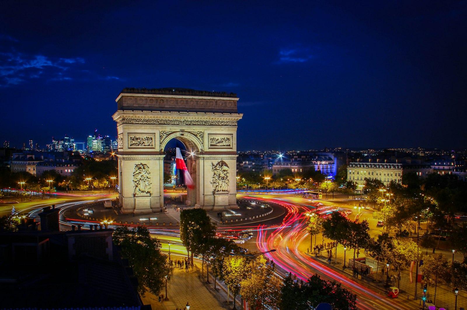 Long Exposure “Arc De Triomphe” In Paris jigsaw puzzle preview
