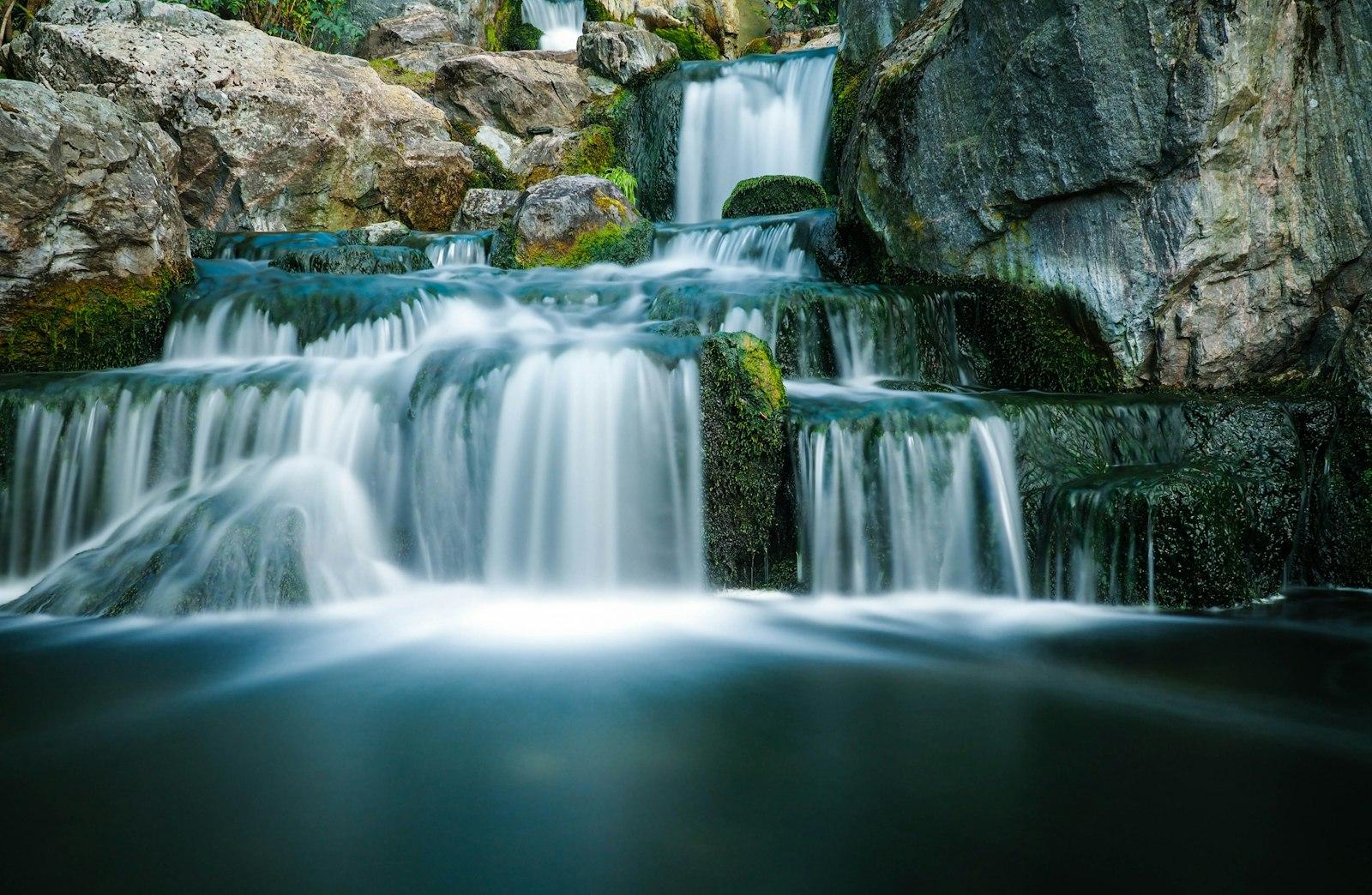 Long Exposure Shot Of A Waterfall jigsaw puzzle preview