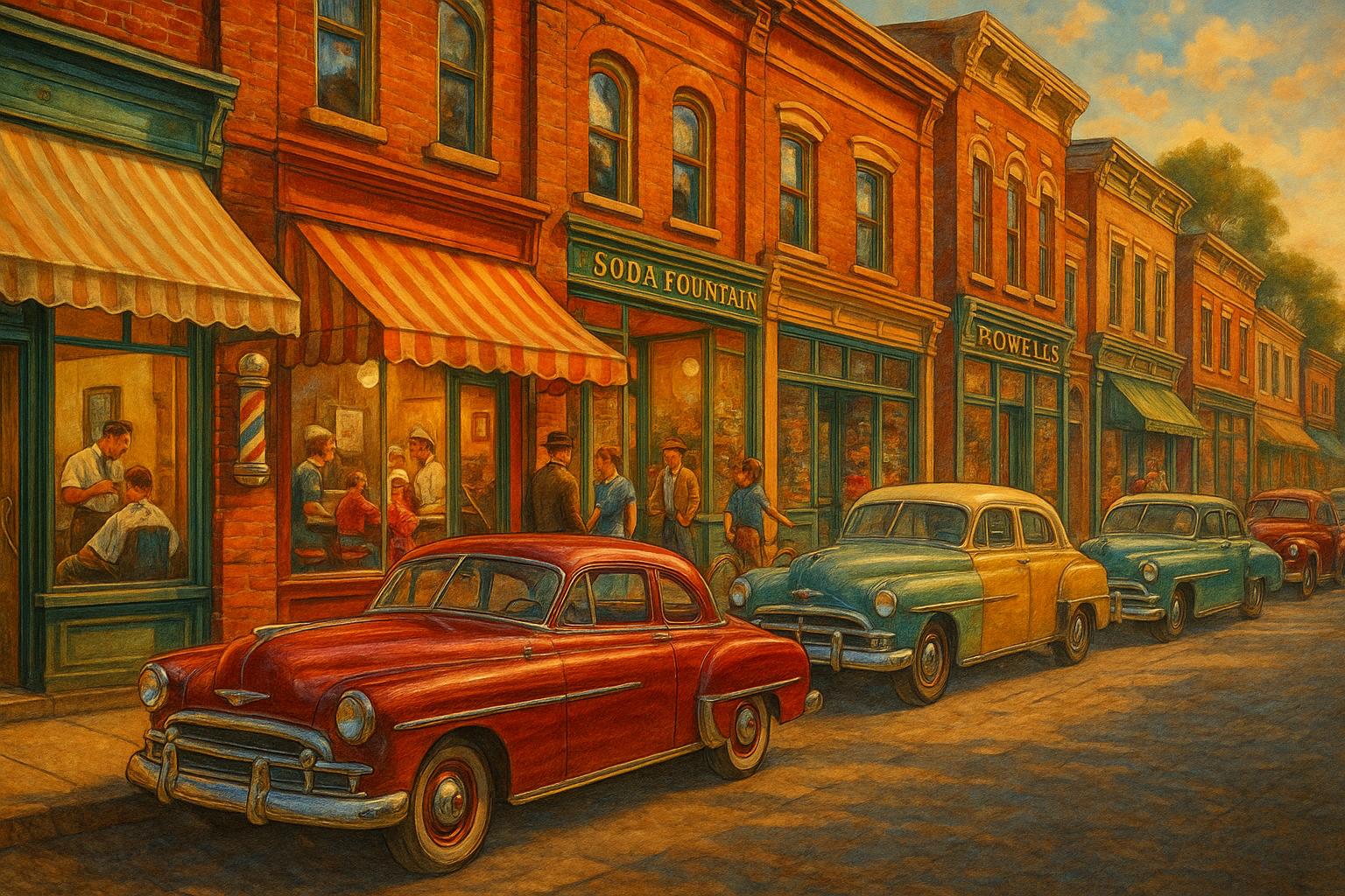 Main Street, 1955 jigsaw puzzle preview