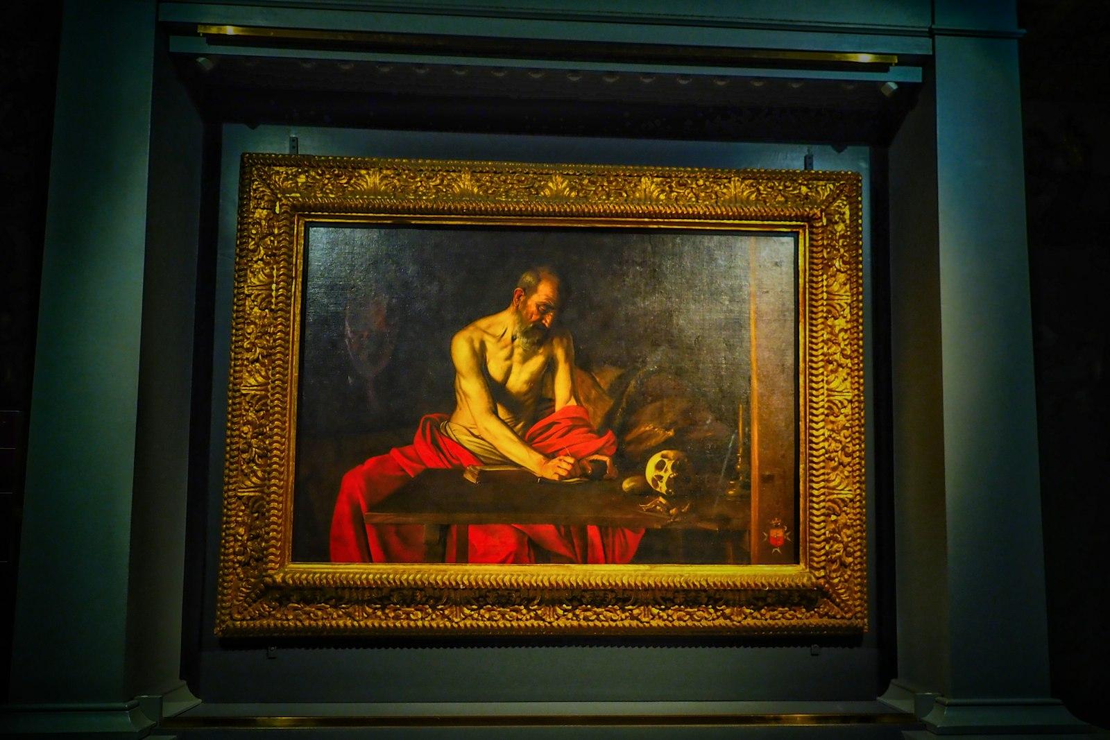 Man In Brown Robe Painting jigsaw puzzle preview