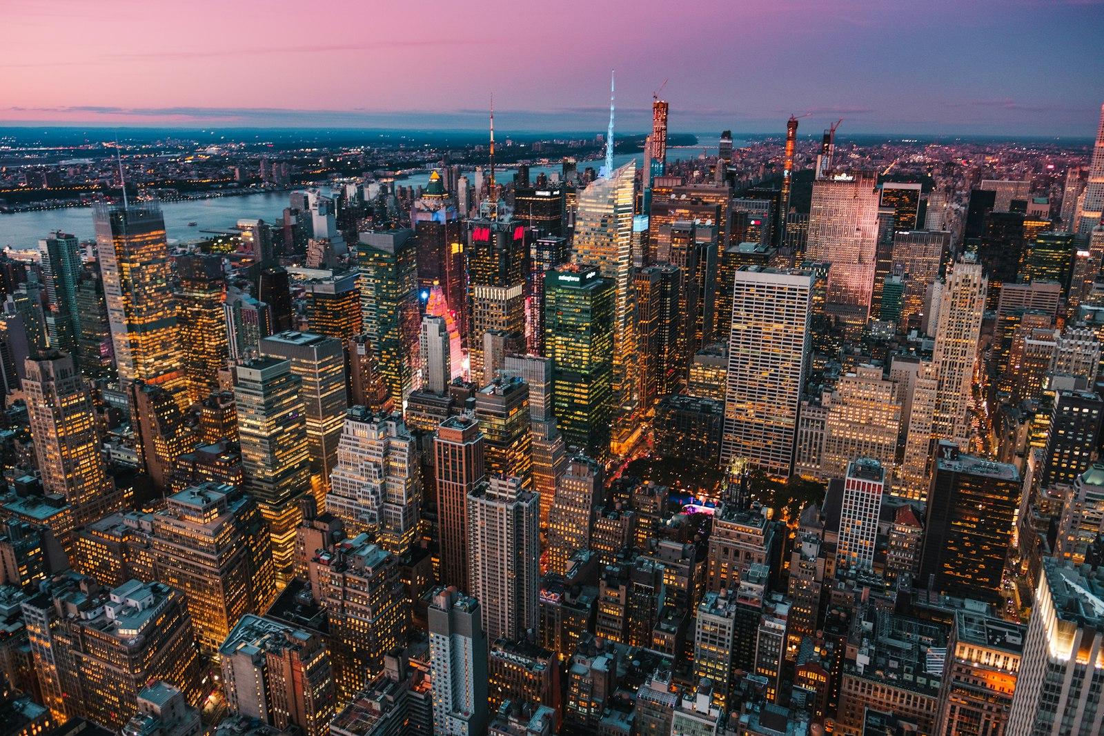 Manhattan Uptown Aerial View jigsaw puzzle preview