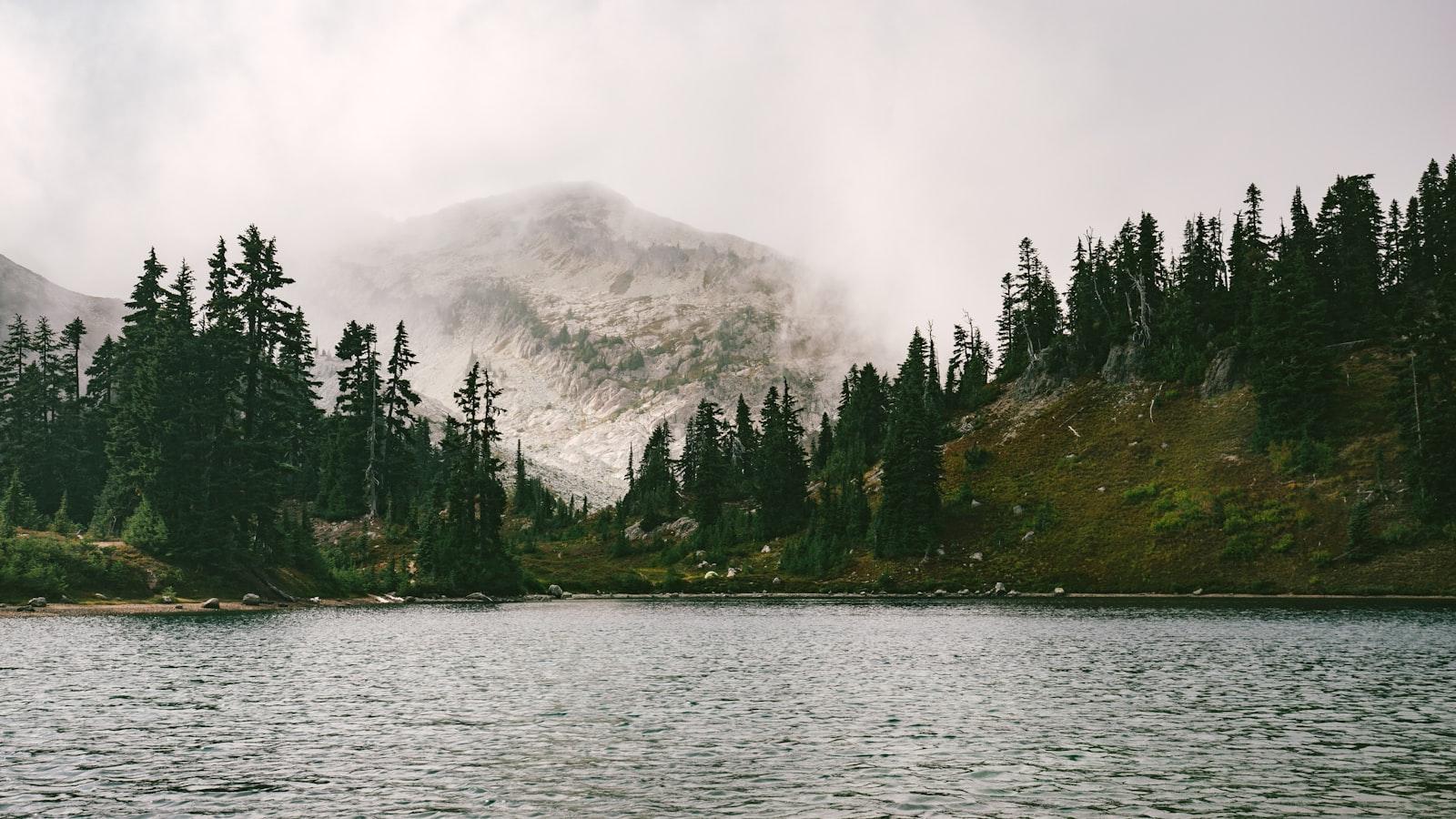 Misty Mountain By A Lake jigsaw puzzle preview