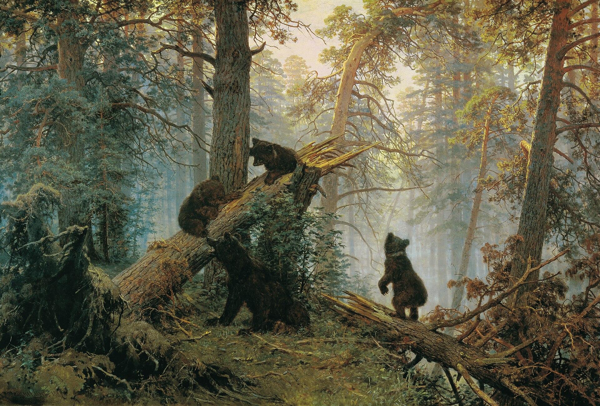 Misty Pine Forest jigsaw puzzle preview