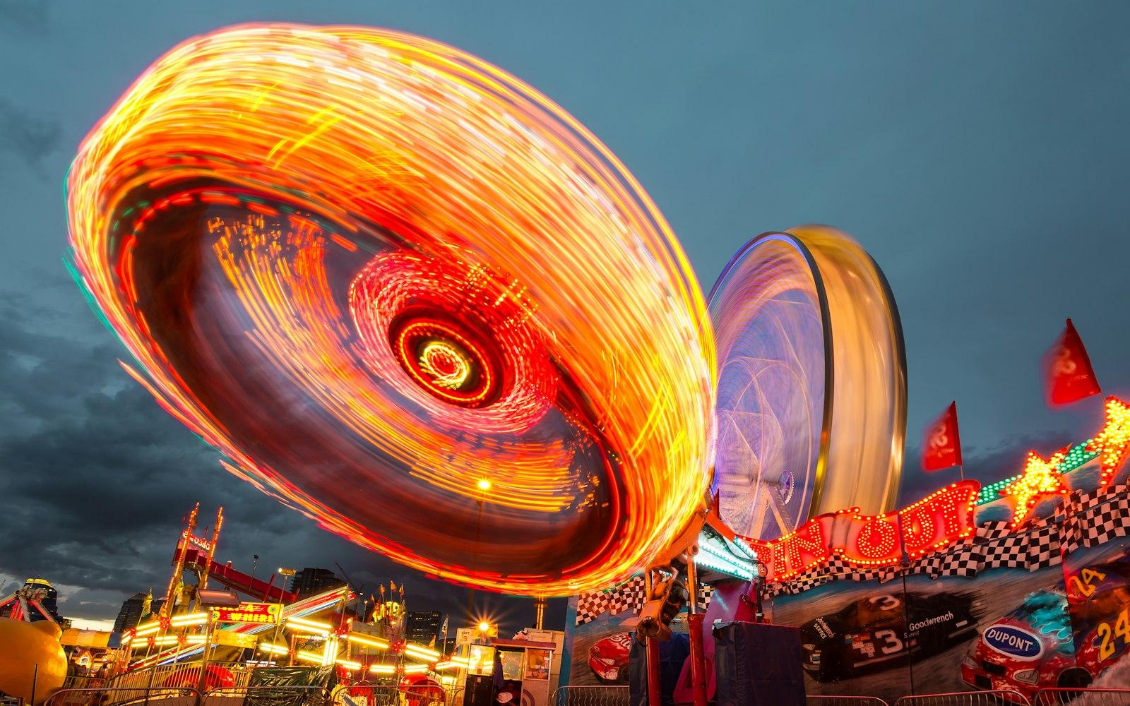 Multicolored Amusement Park Ride jigsaw puzzle preview