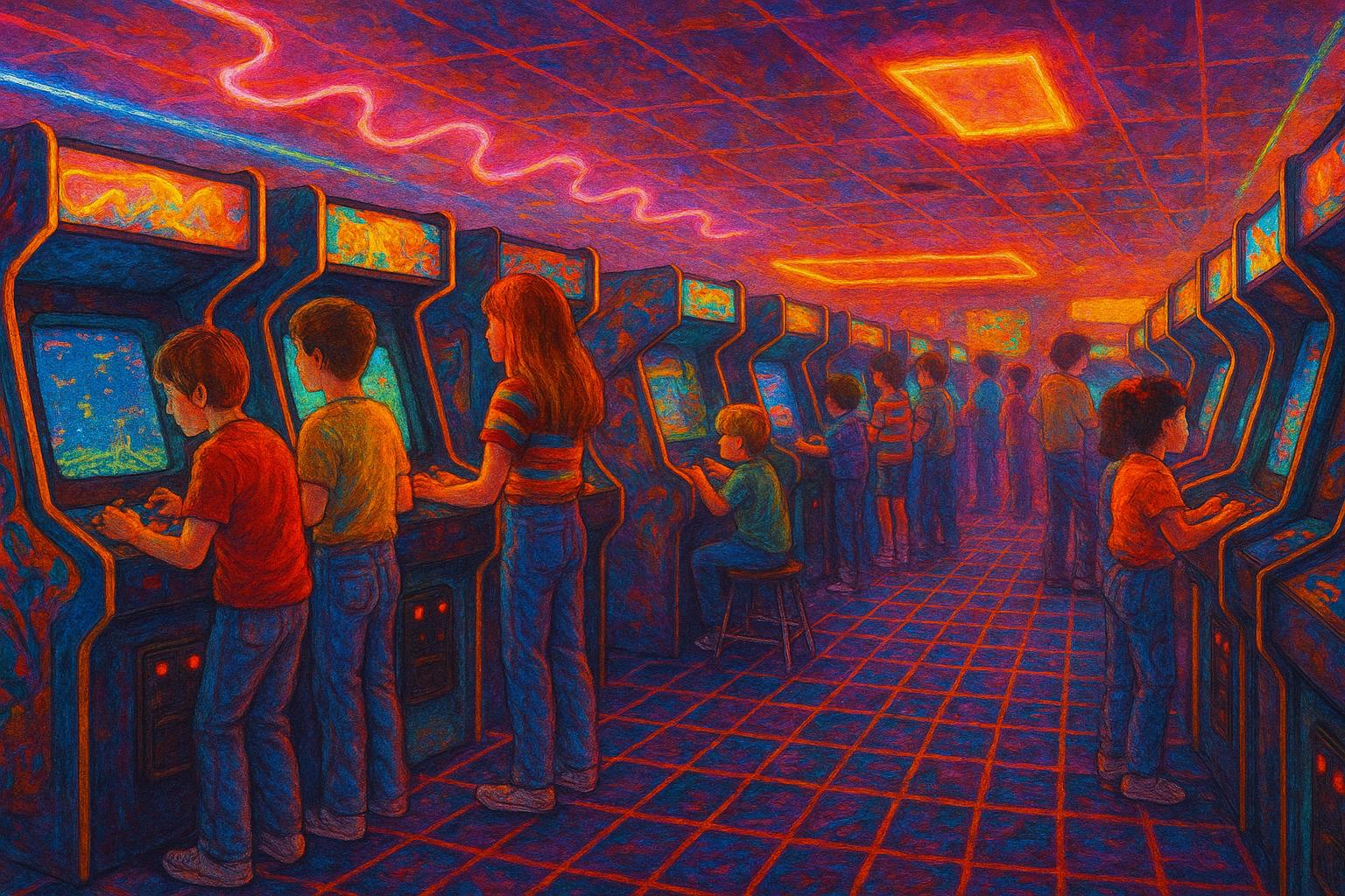 Neon Arcade jigsaw puzzle preview