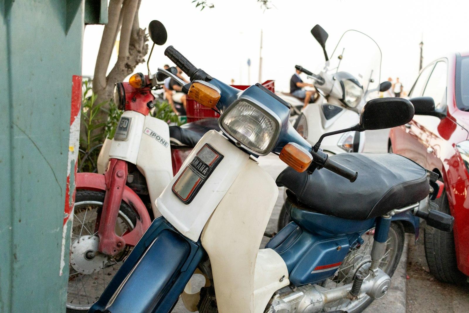 Old Yamahas In Small Greek Town jigsaw puzzle preview