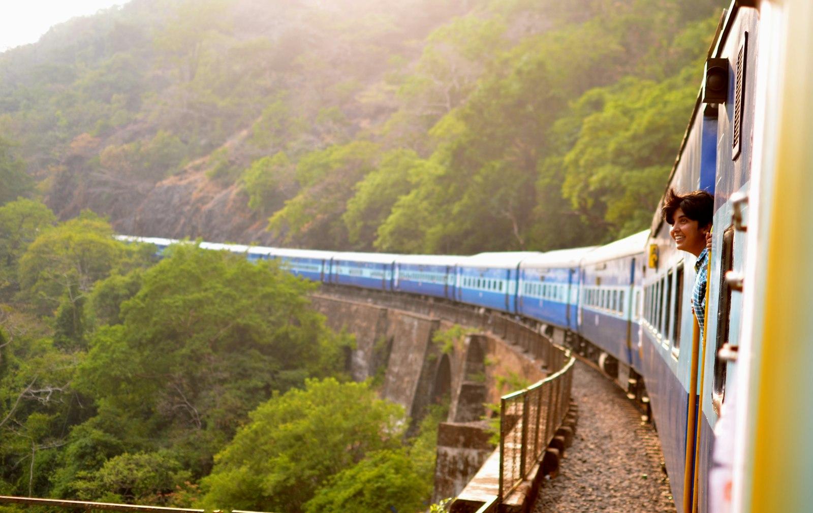 On A Moving Train jigsaw puzzle preview