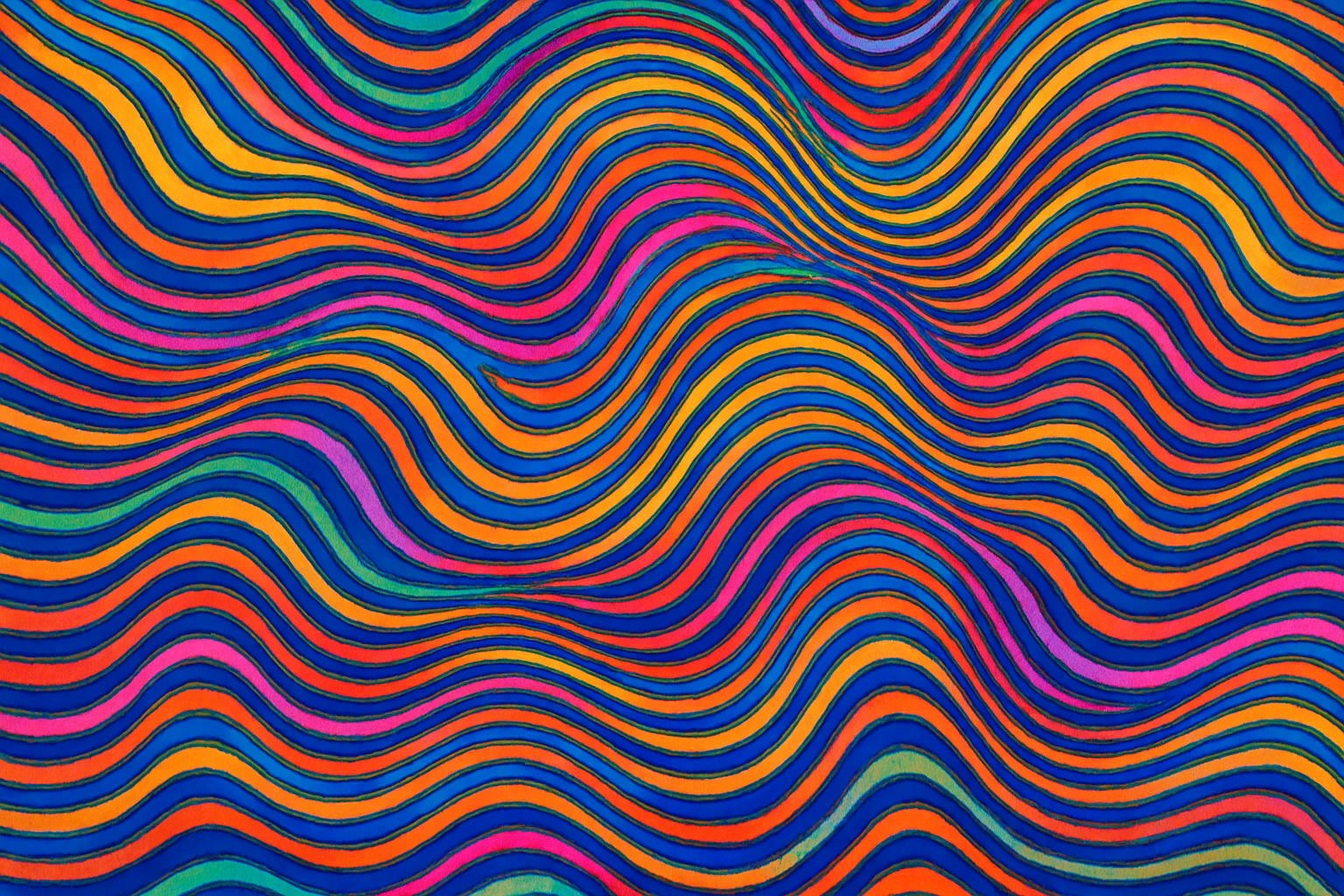 Op-Art Waves jigsaw puzzle preview