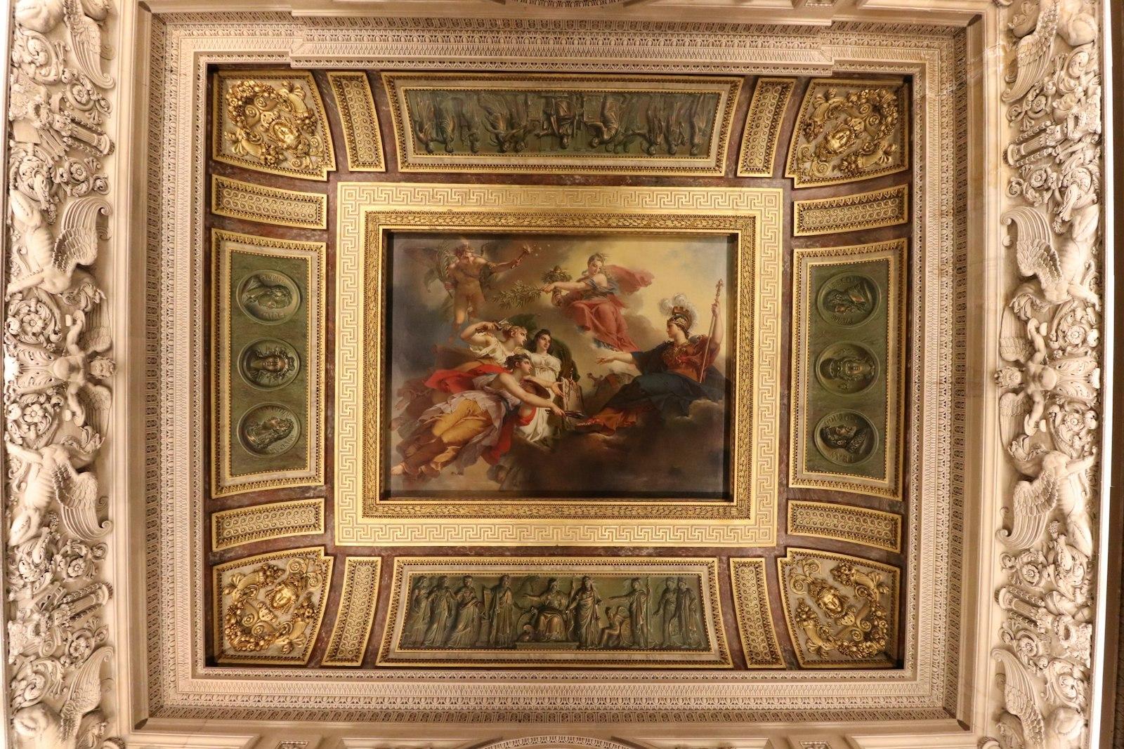 Painted And Decorated Ceiling Of The Louvre Museum jigsaw puzzle preview