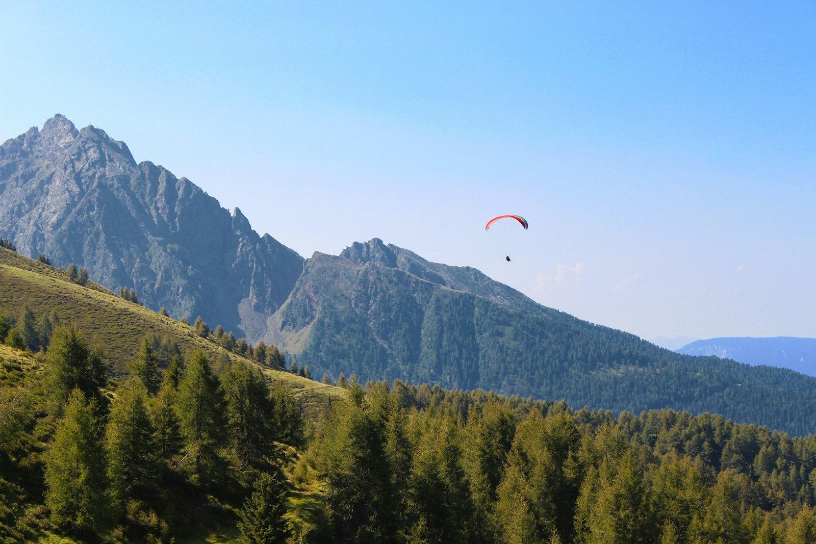 Paraglider Over Mountains jigsaw puzzle preview