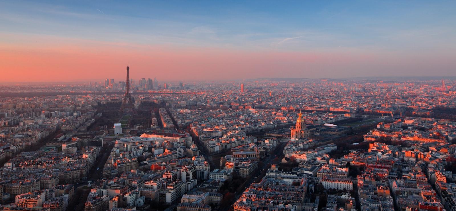Paris At The Sunset jigsaw puzzle preview