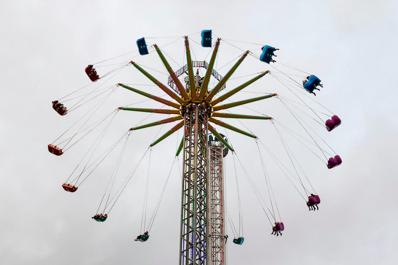 People Rides On Fun Ride Low Angle Photo jigsaw puzzle preview