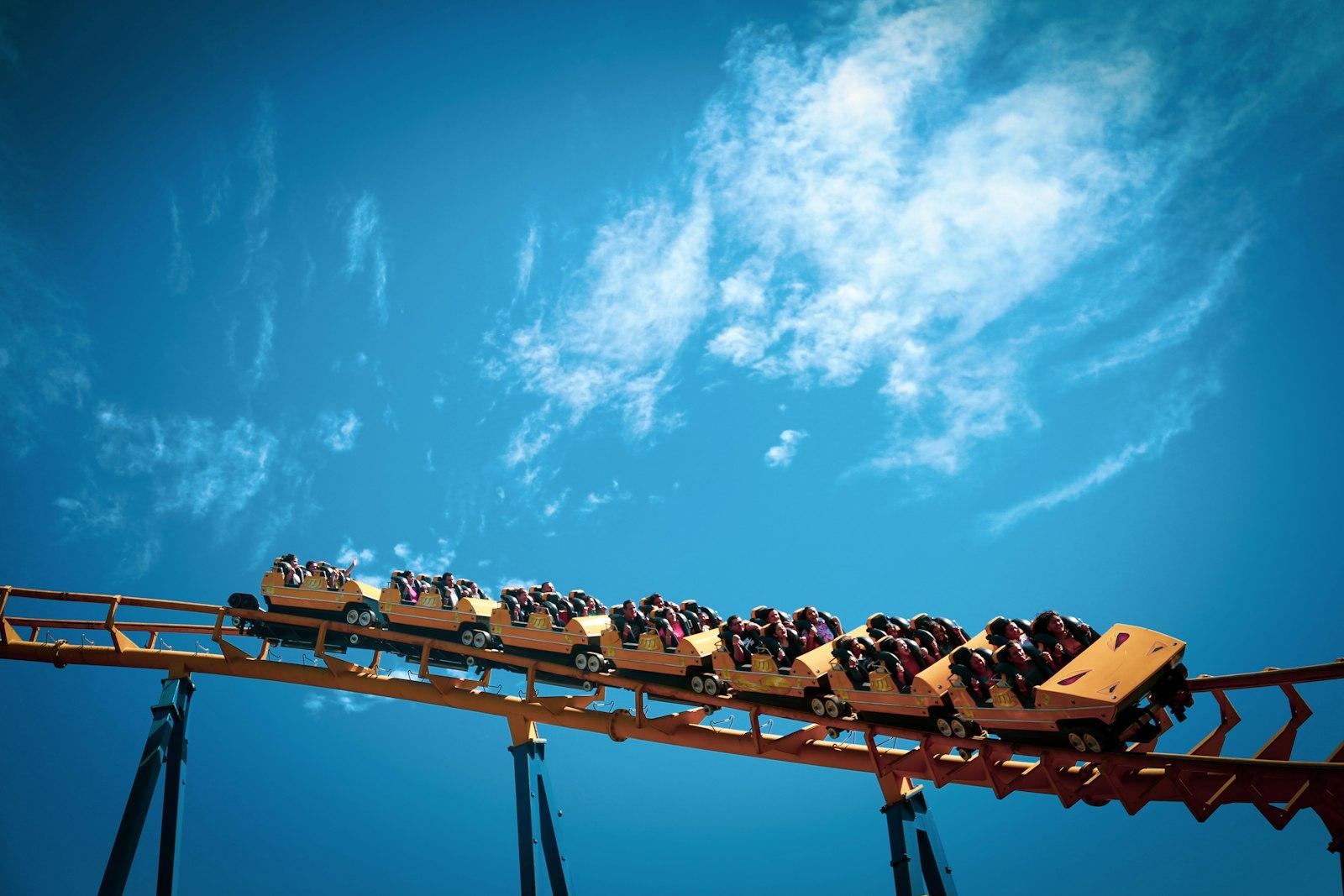 People Riding On Cable Cars Under Blue Sky During jigsaw puzzle preview