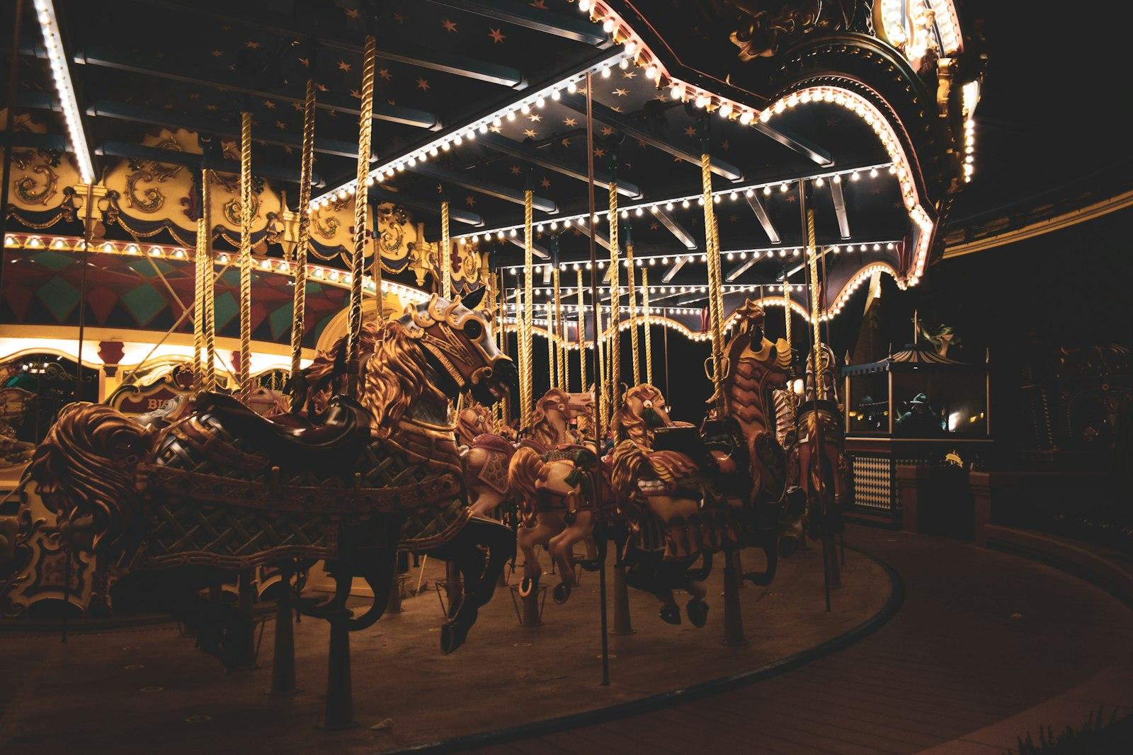 People Riding On Carousel During Night Time jigsaw puzzle preview