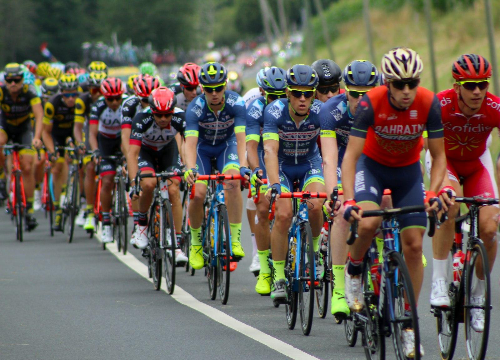 People Riding On Road Bikes During Daytime jigsaw puzzle preview