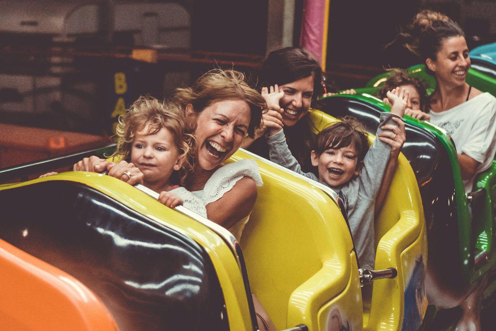 People Riding On Roller Coaster During Daytime jigsaw puzzle preview