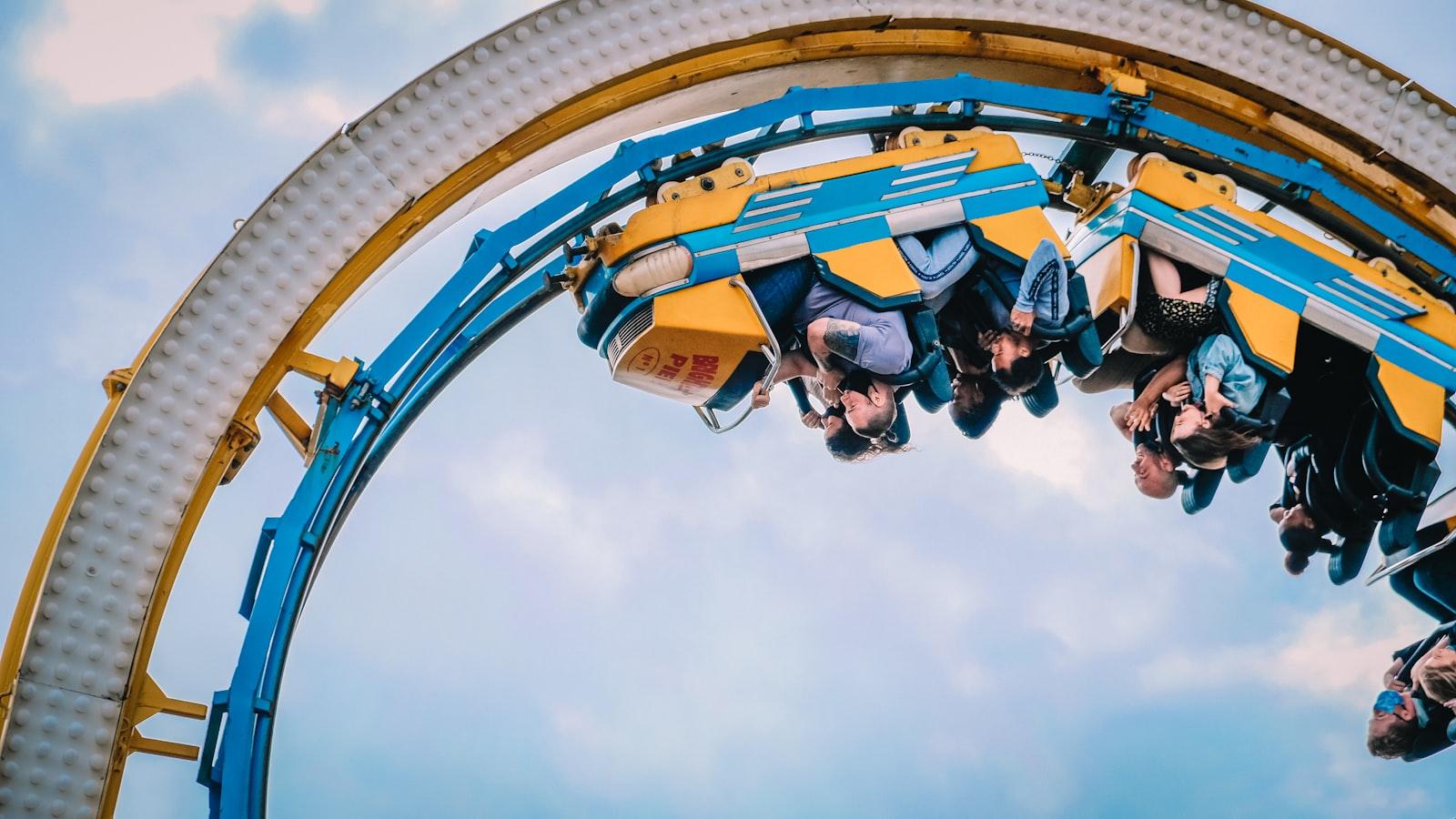 People Riding Roller Coaster During Daytime jigsaw puzzle preview