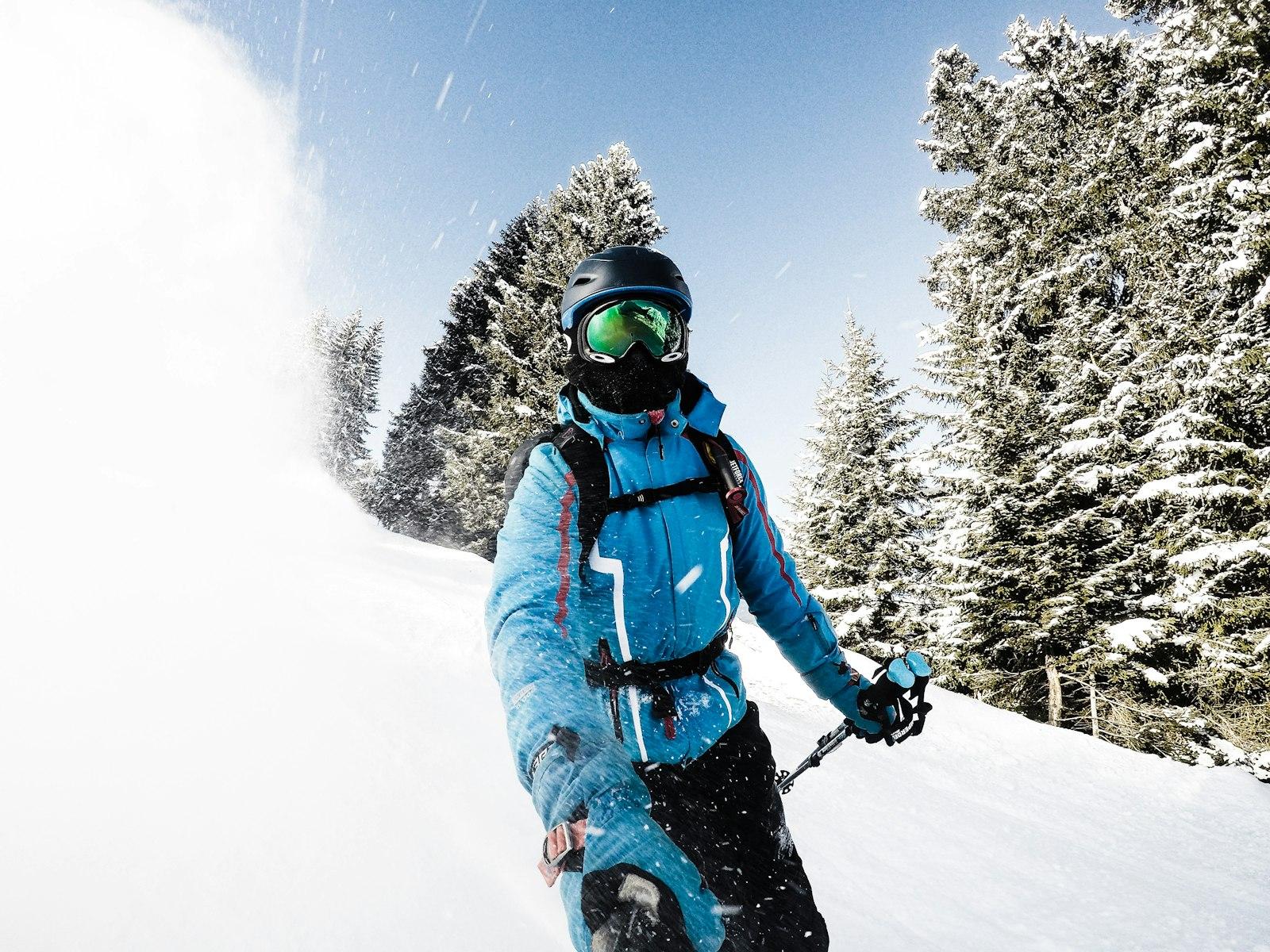 Person Snow Skiing While Taking A Selfie jigsaw puzzle preview