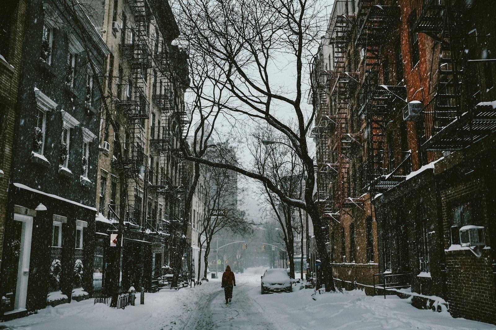 Person Walks West Village Street jigsaw puzzle preview