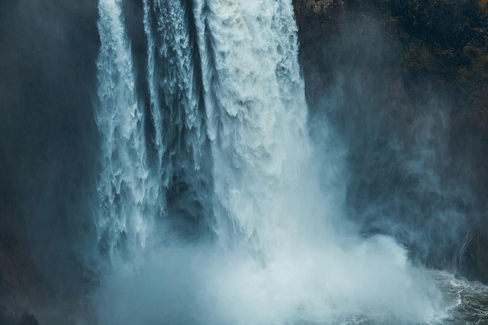 Photo Of Waterfalls Rushing Into The Sea jigsaw puzzle preview