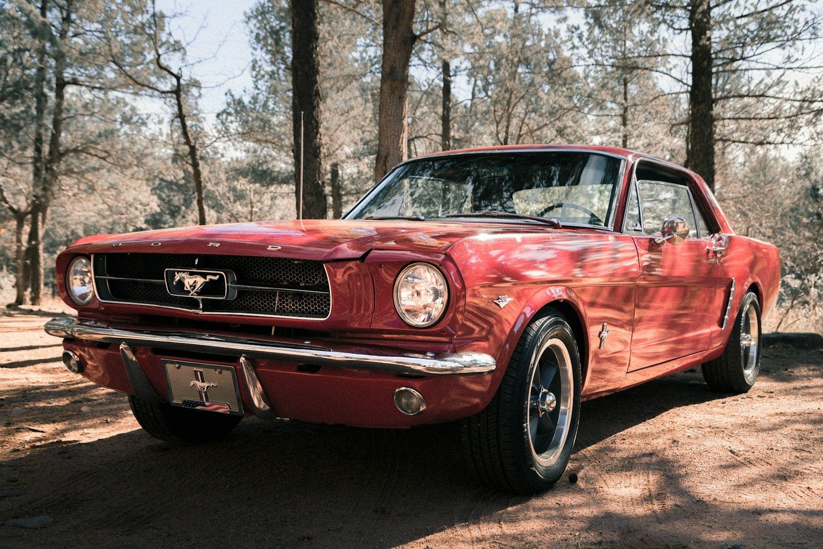 Pink Ford Mustang jigsaw puzzle preview