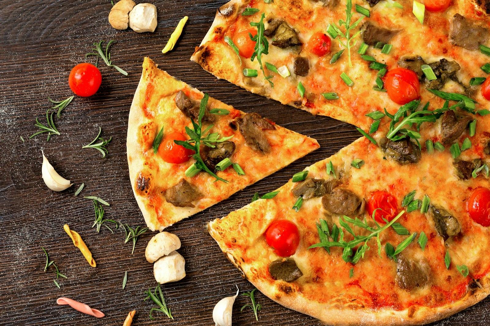 Pizza With Herbs Mushrooms Enjoy This Photo? jigsaw puzzle preview