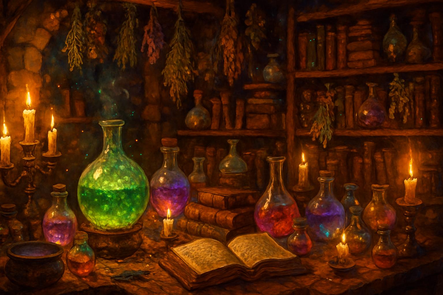 The Potion Maker's Workshop jigsaw puzzle preview