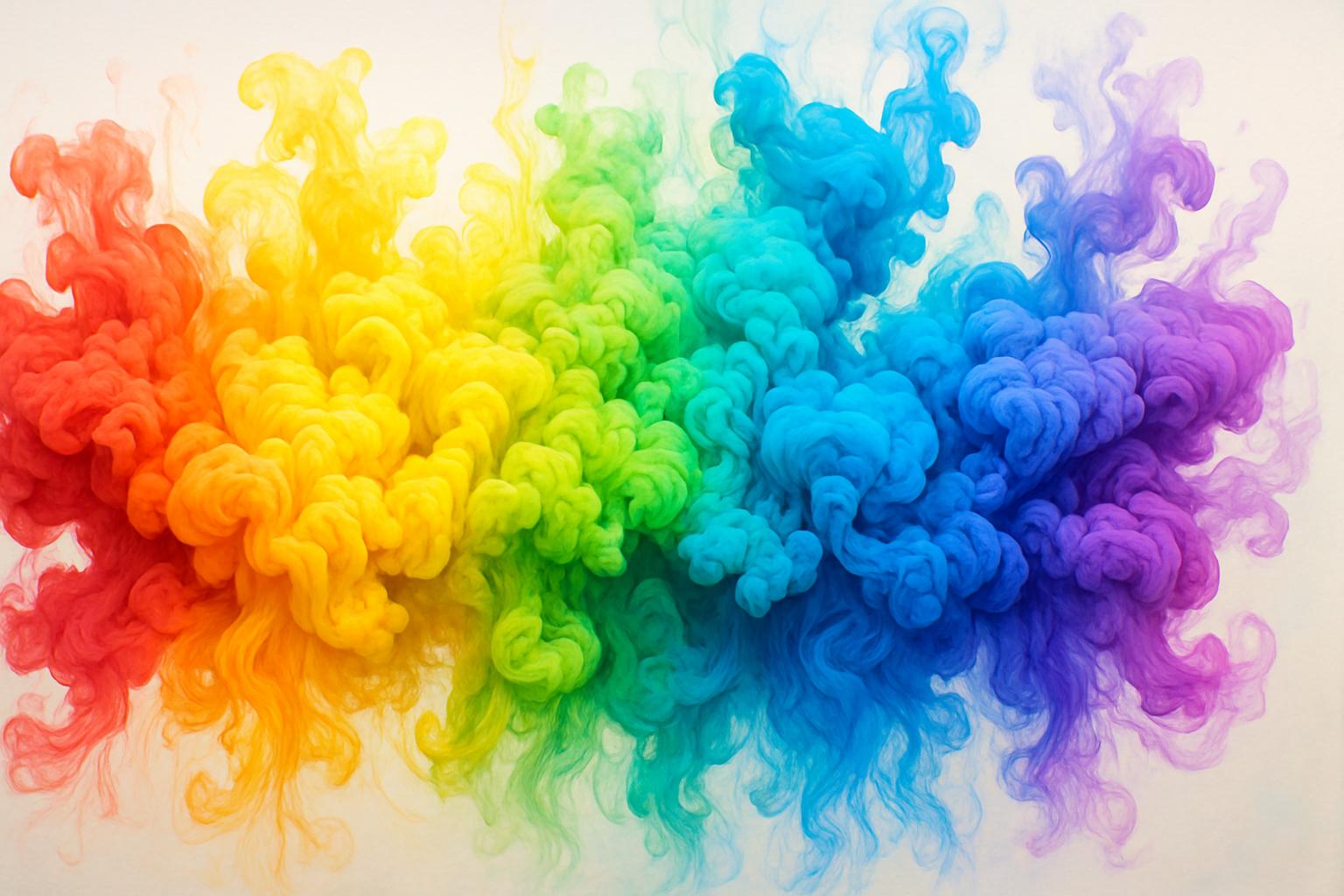 Rainbow Ink in Water jigsaw puzzle preview