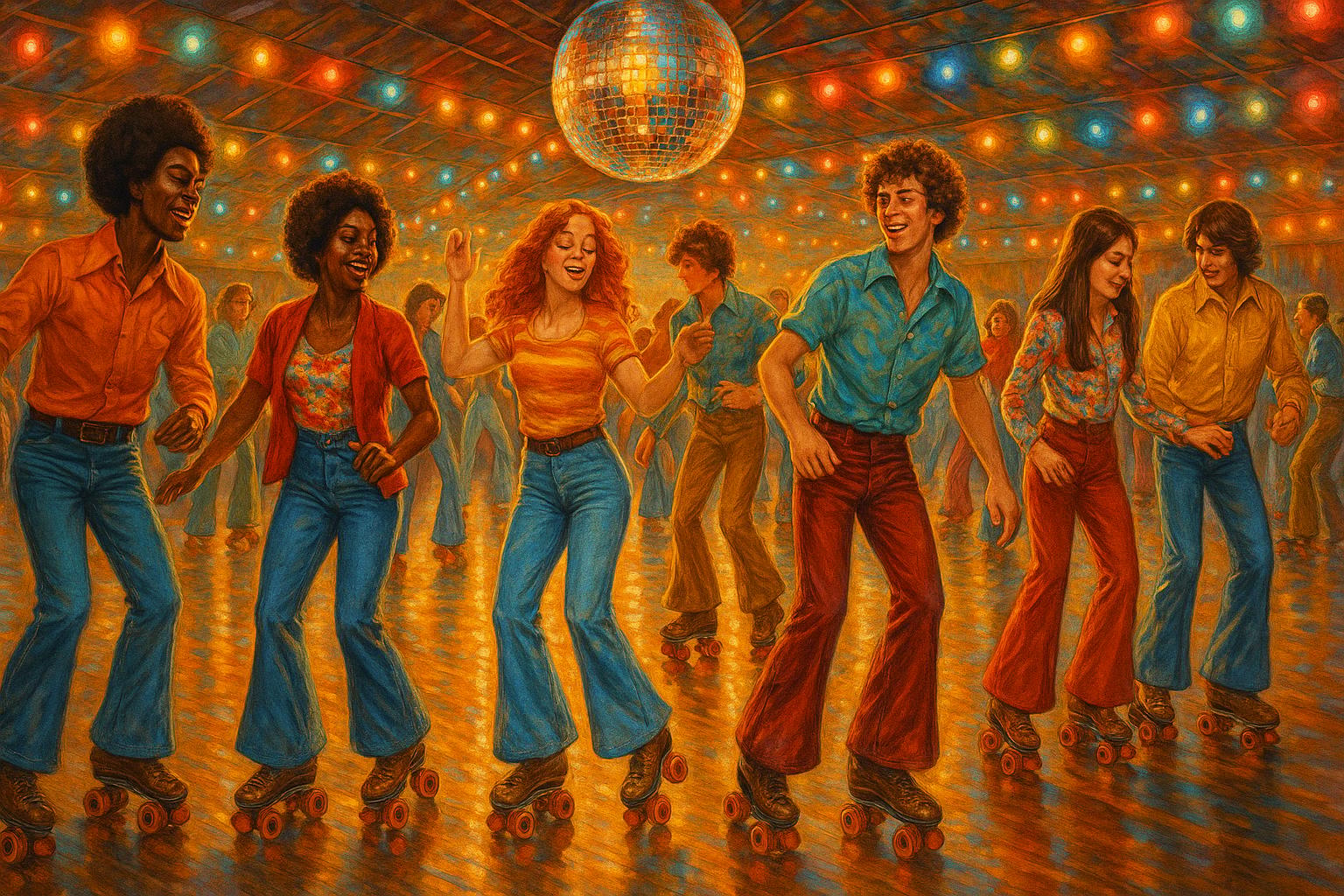 Roller Disco Night jigsaw puzzle preview