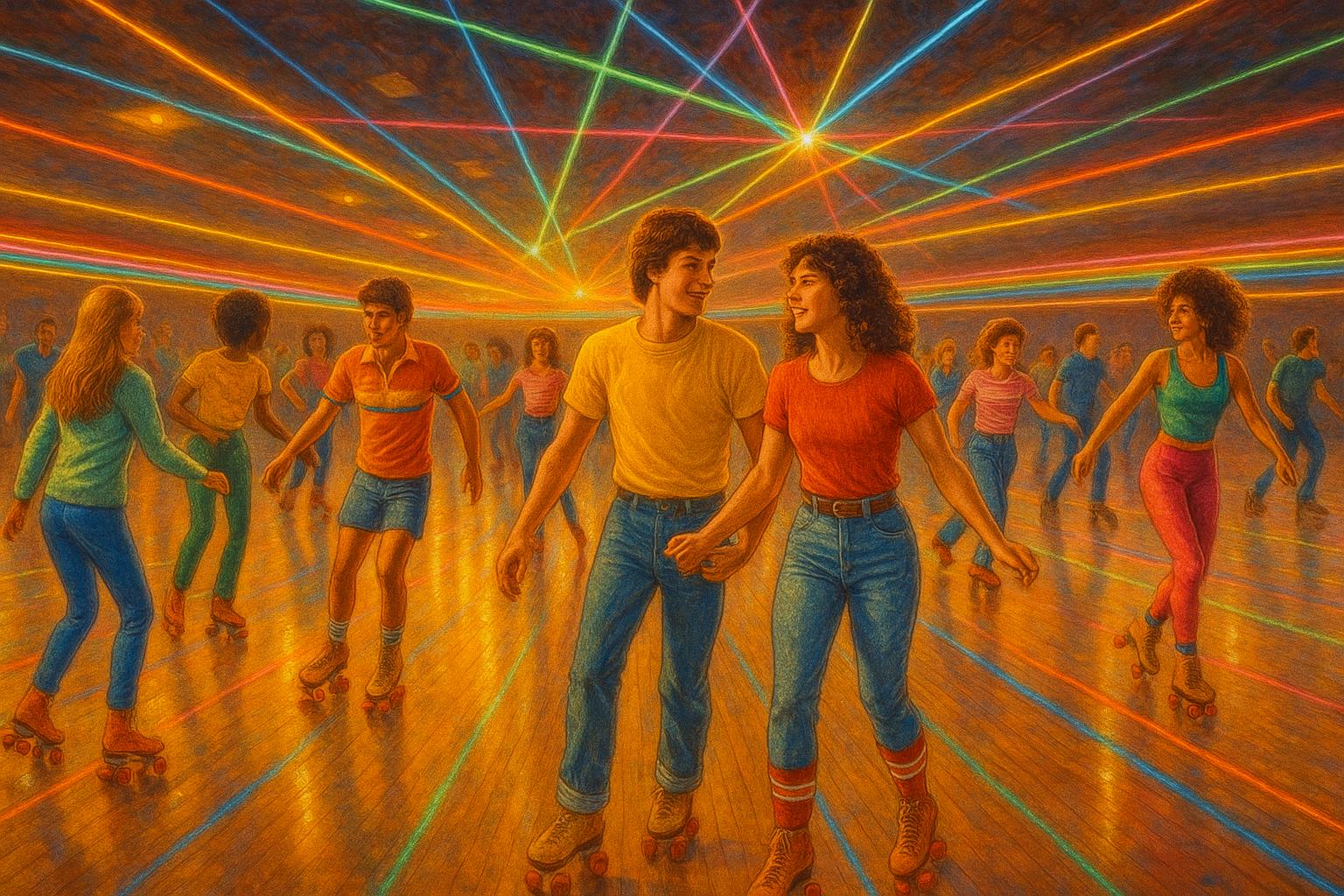 Neon Roller Rink jigsaw puzzle preview