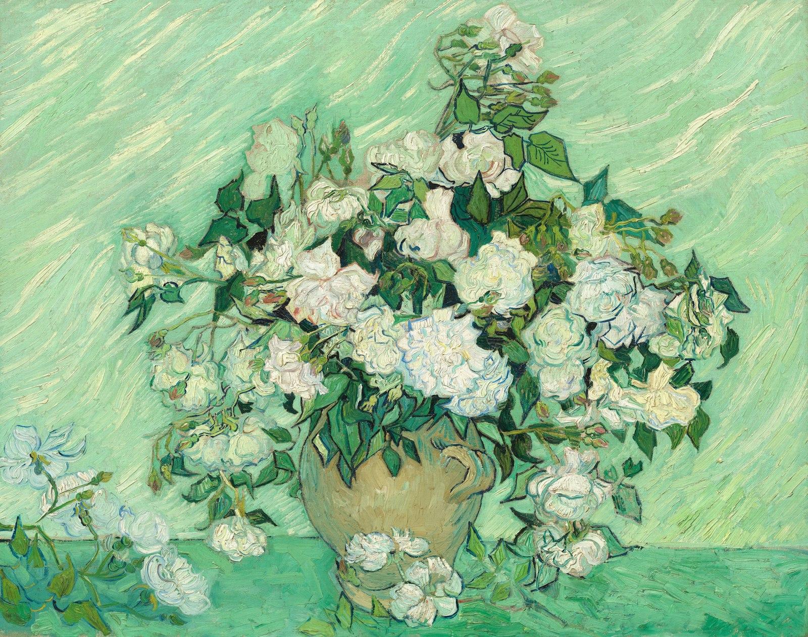 Roses 1890 Vincent Van Gogh Associated Names Vince jigsaw puzzle preview