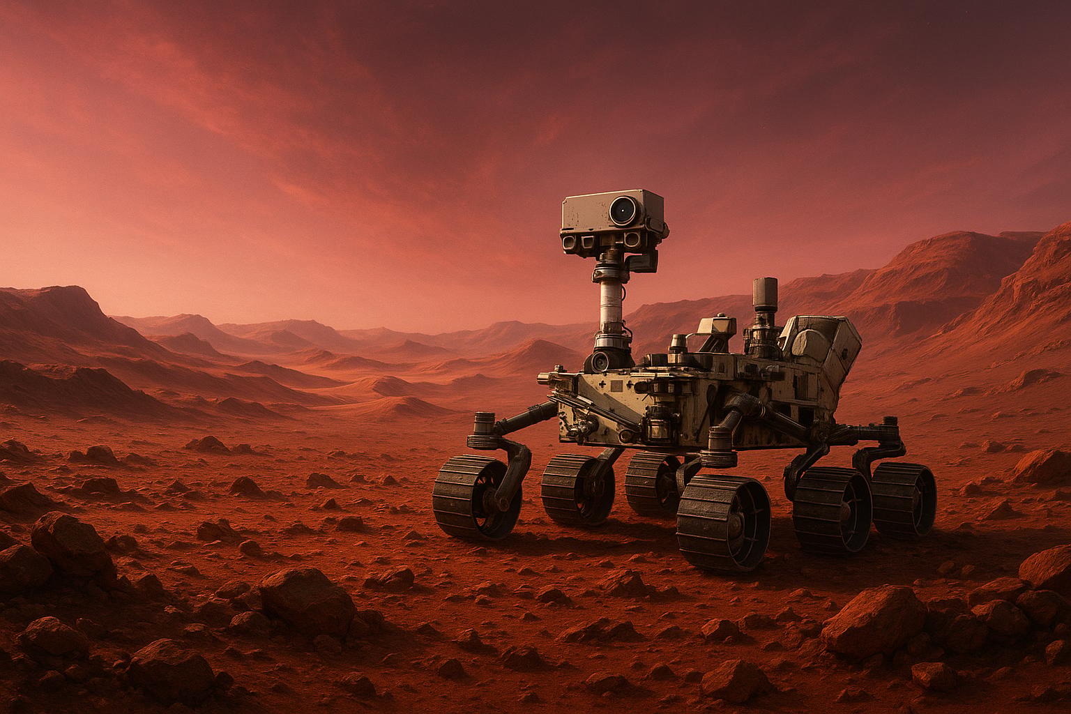 Rover on Mars jigsaw puzzle preview