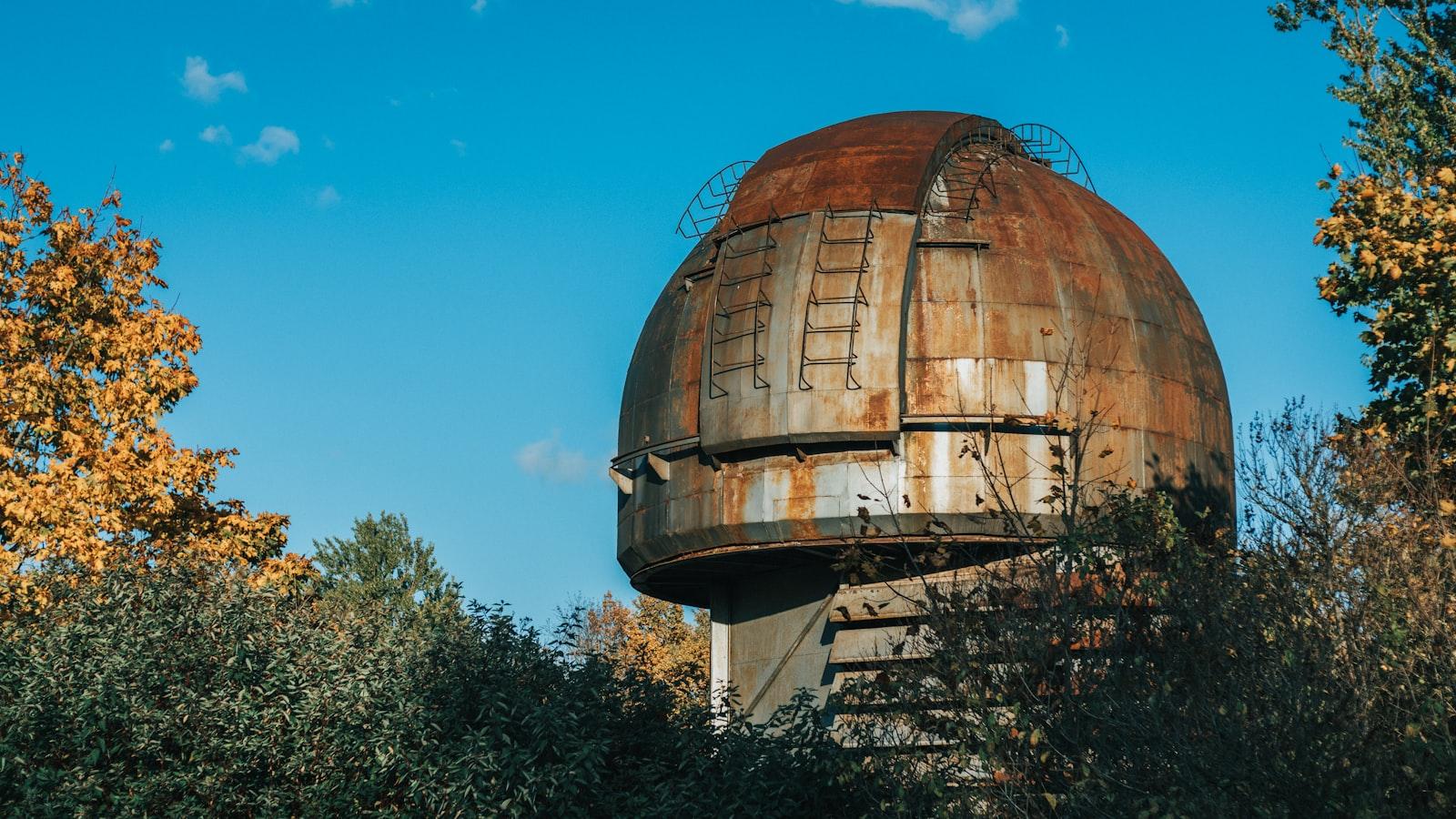 Rust-Covered Telescope Dome At The Pulkovo Observa jigsaw puzzle preview