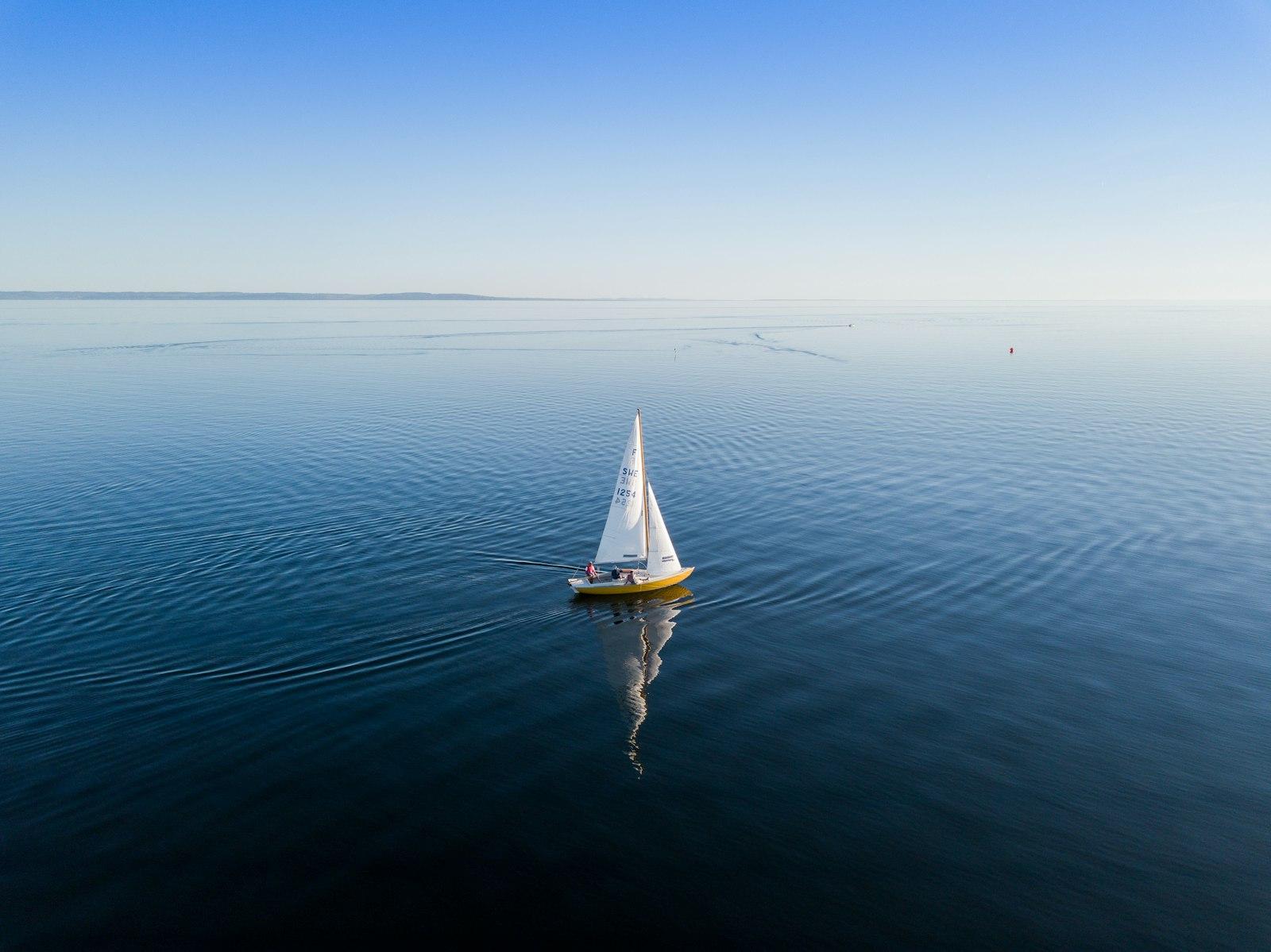 Sailboat On The Ocean Outside Halmstad, Sweden jigsaw puzzle preview
