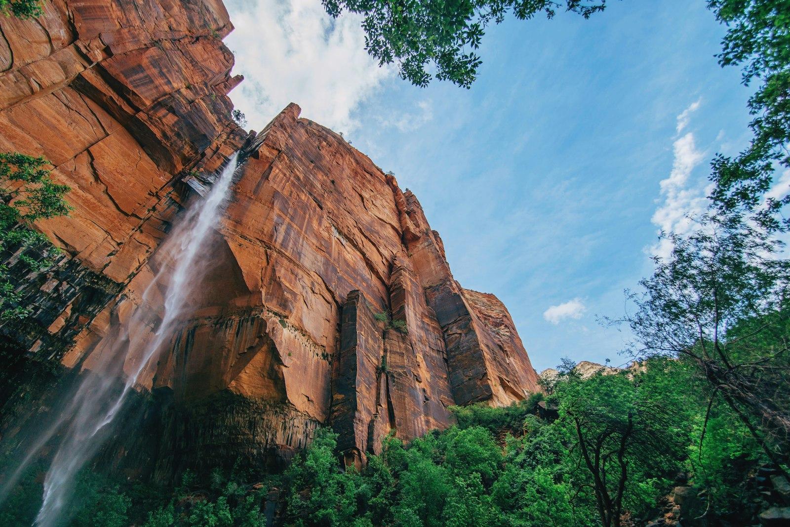 Sandstone Cliff With A Waterfall jigsaw puzzle preview