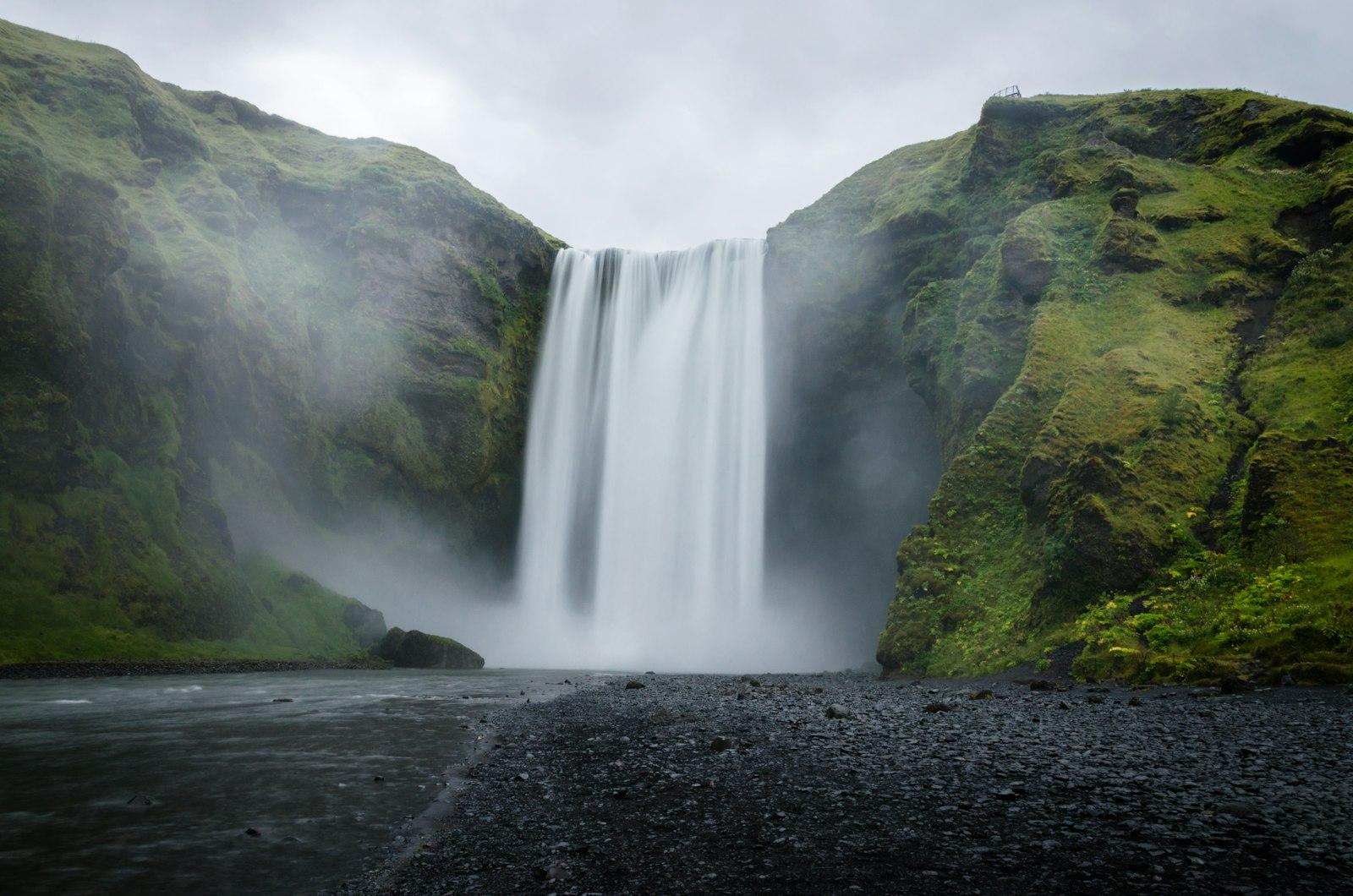 SkóGafoss Captured By Dawn jigsaw puzzle preview