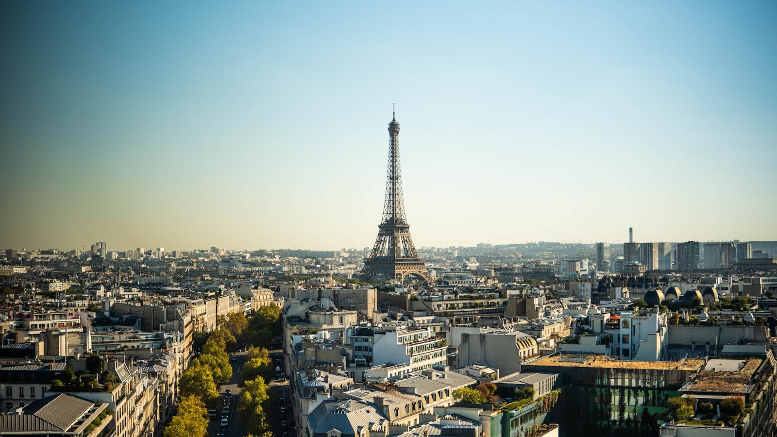 Skyline Of The Eiffel Tower jigsaw puzzle preview