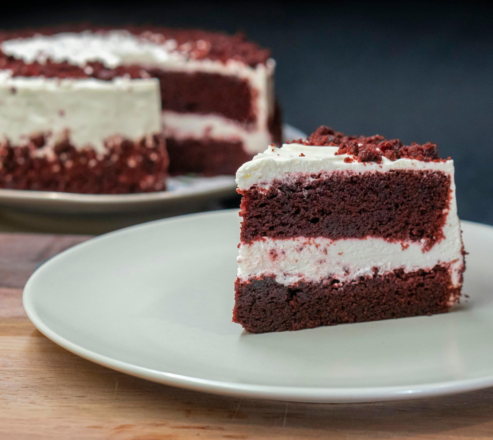 Sliced Cake On White Ceramic Plate jigsaw puzzle preview