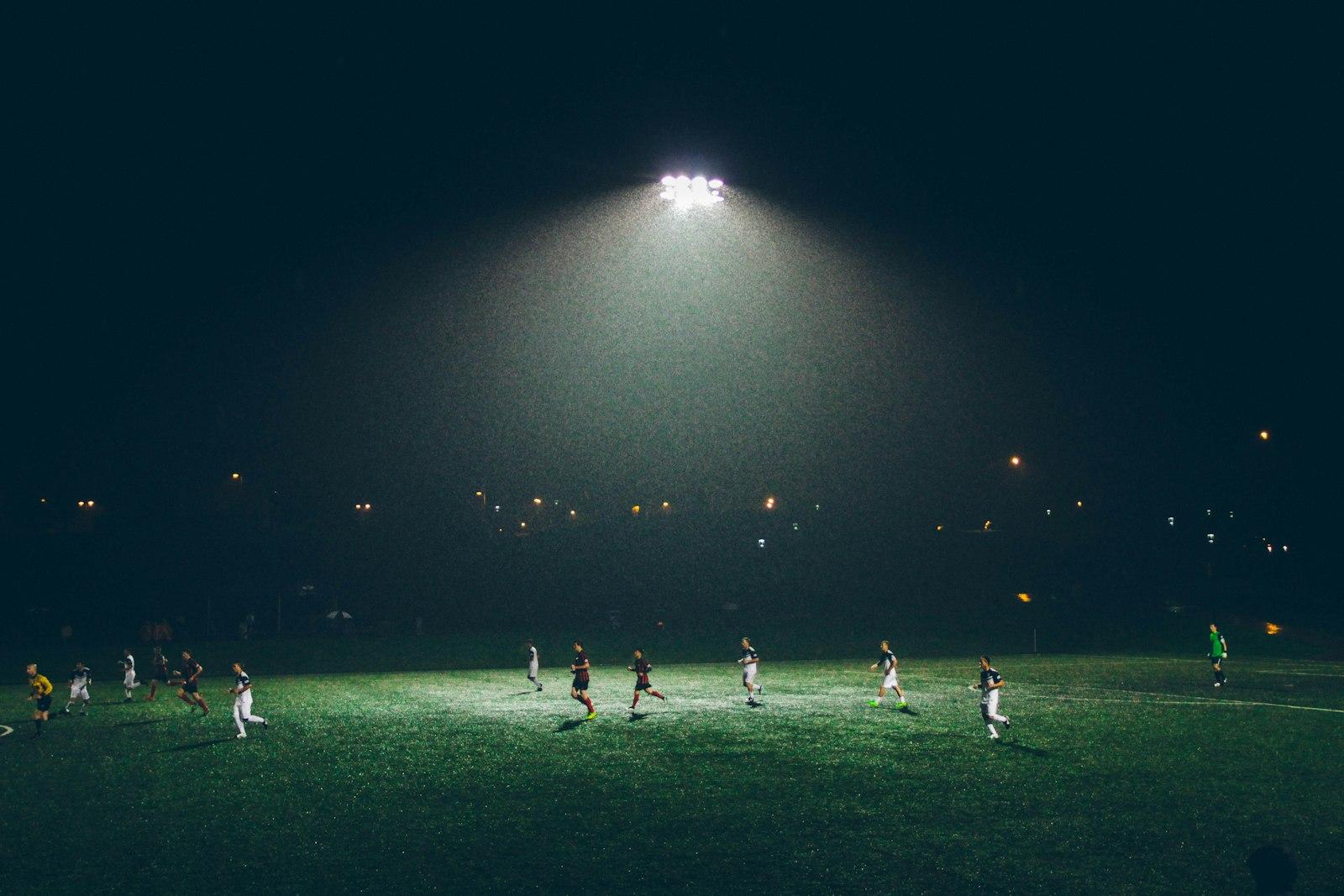 Soccer At Night jigsaw puzzle preview