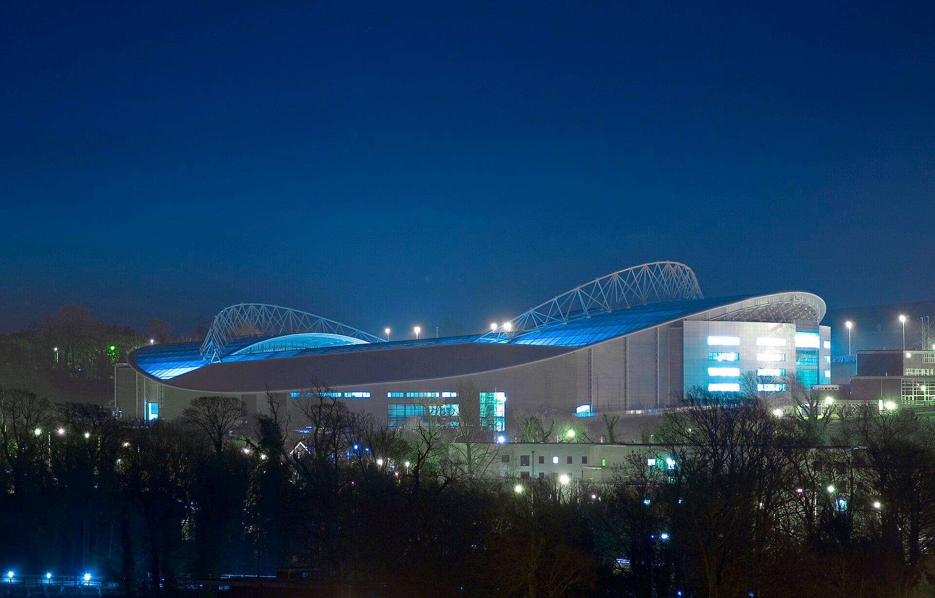 Soccer Stadium at Night jigsaw puzzle preview