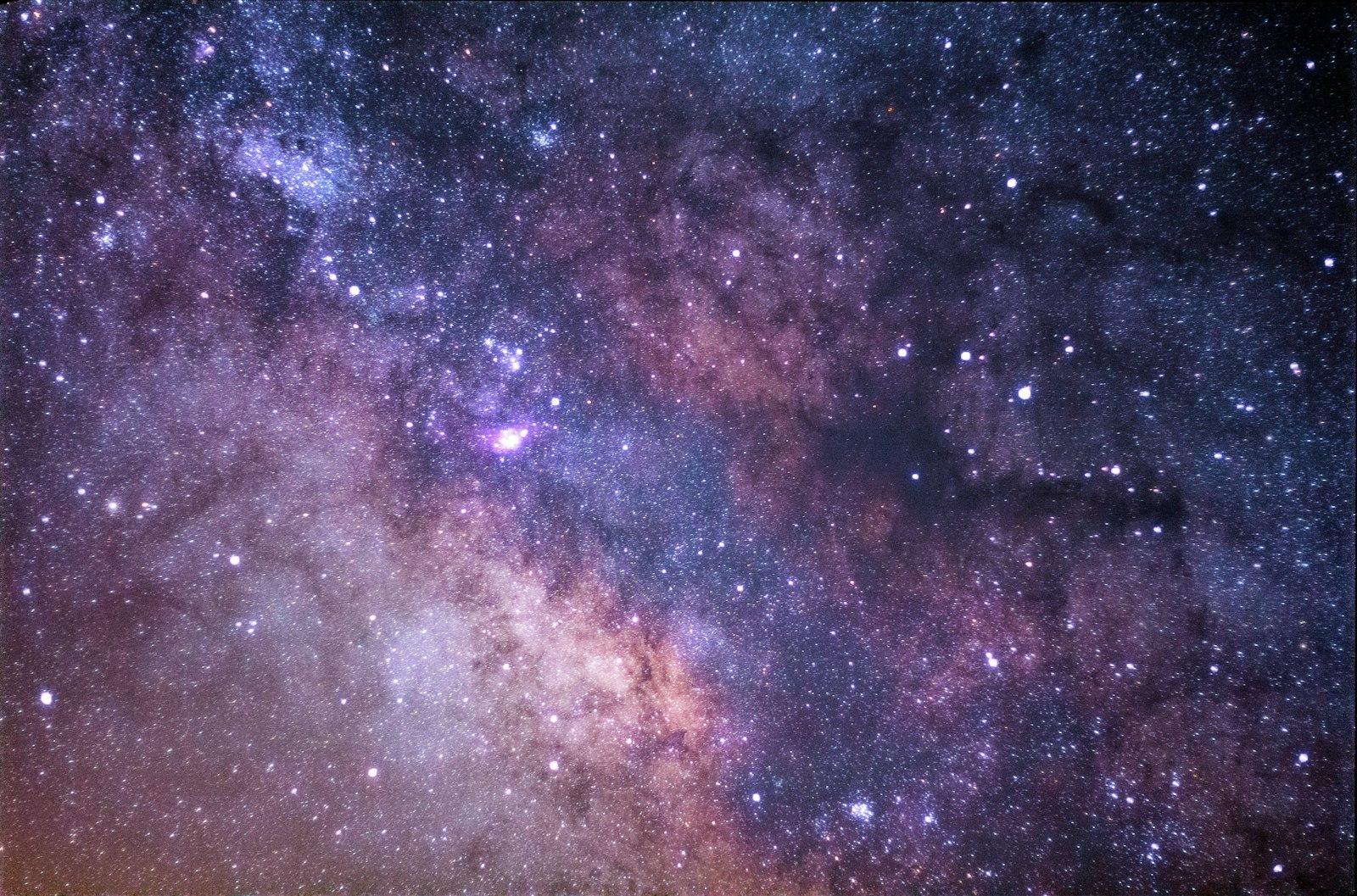 Stars Galaxy Rocky Mountain jigsaw puzzle preview