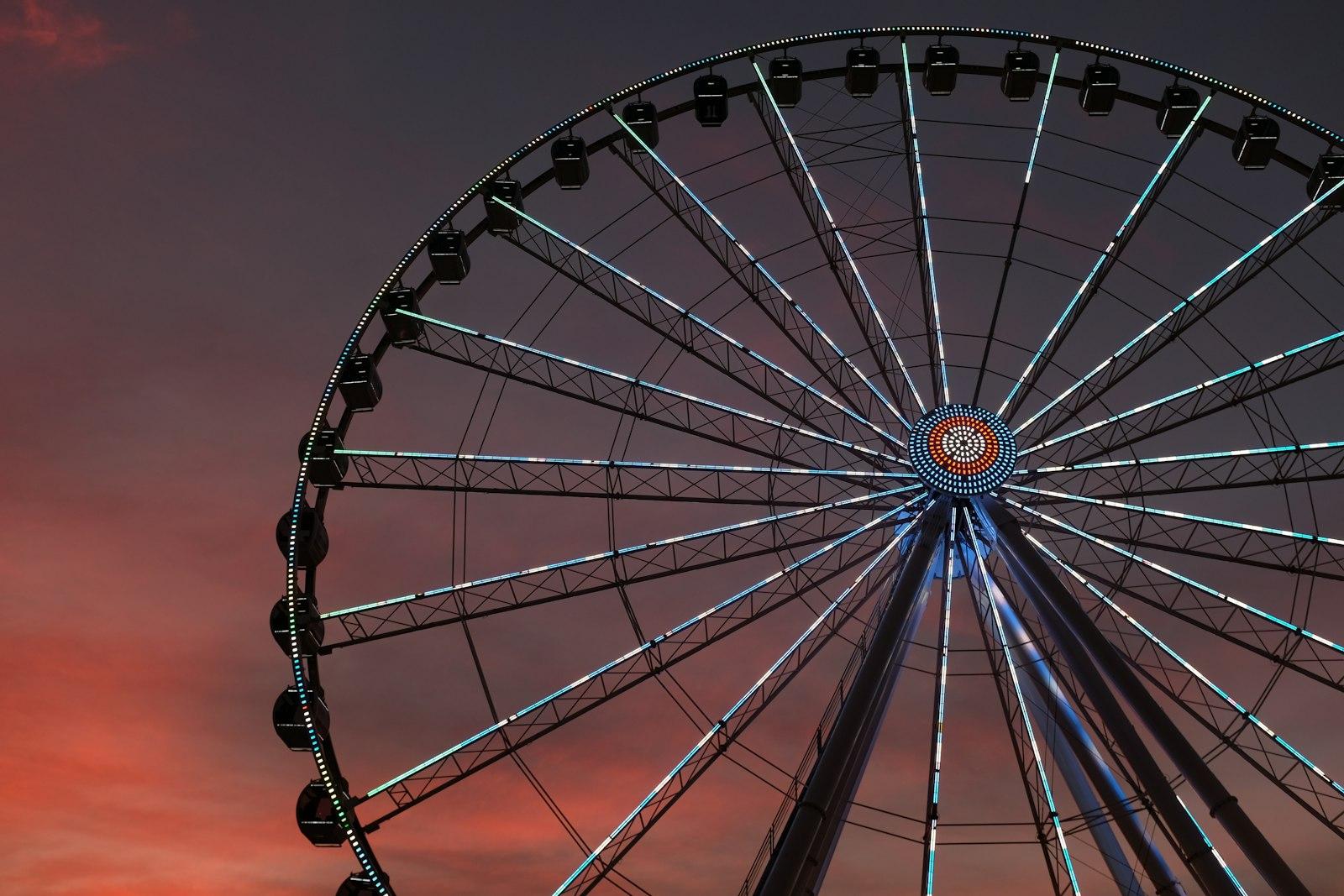 Sunset After Taking A Ride On This Ferris Wheel. S jigsaw puzzle preview