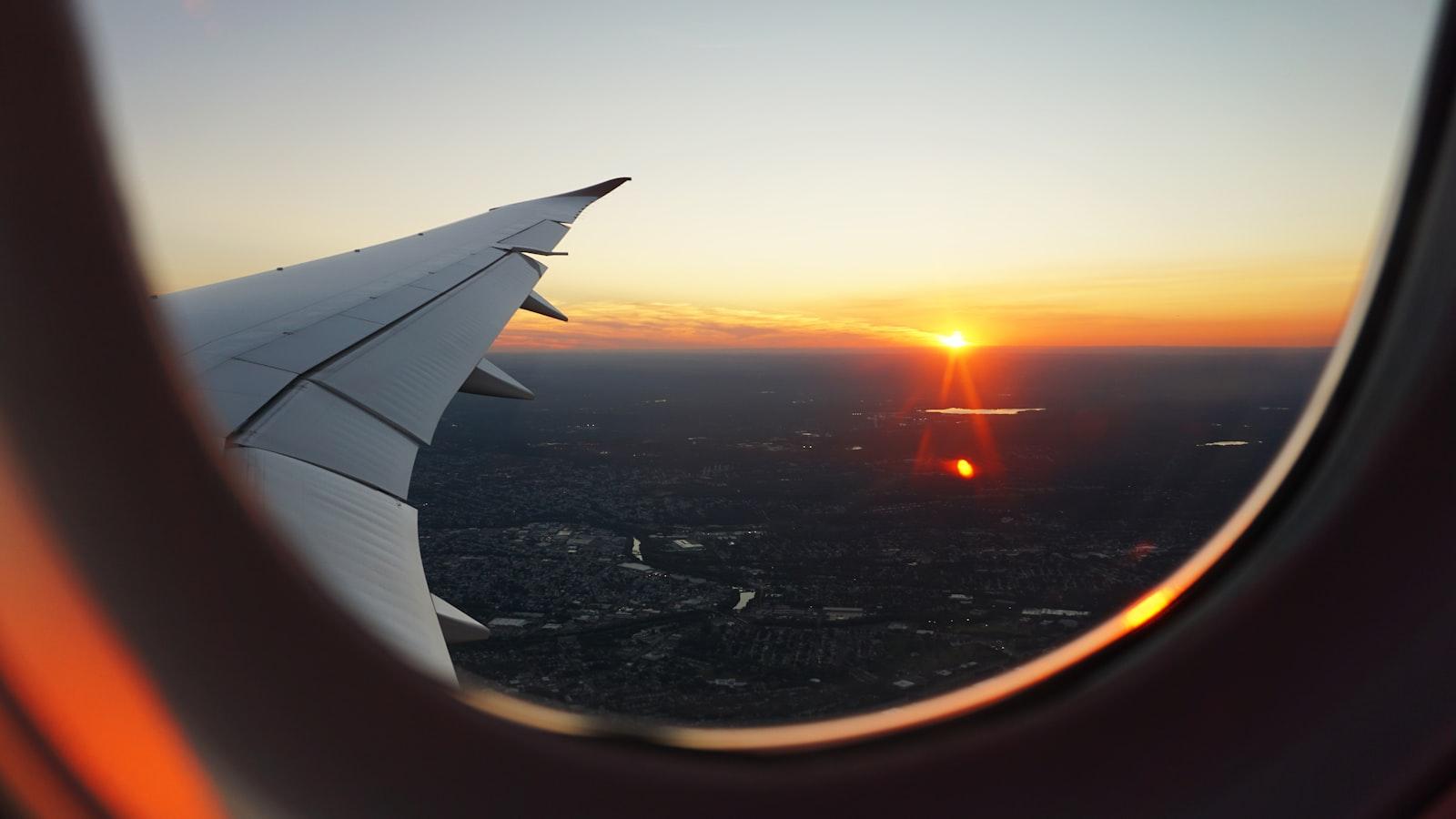 Sunset Seen From A Plane jigsaw puzzle preview