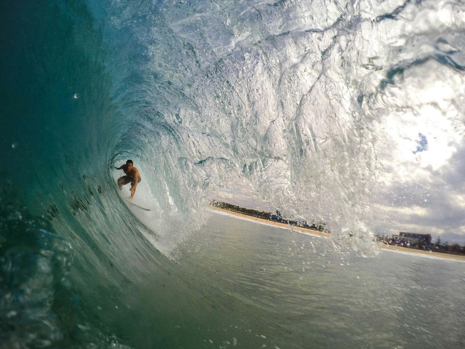 Surfer Under A Wave jigsaw puzzle preview