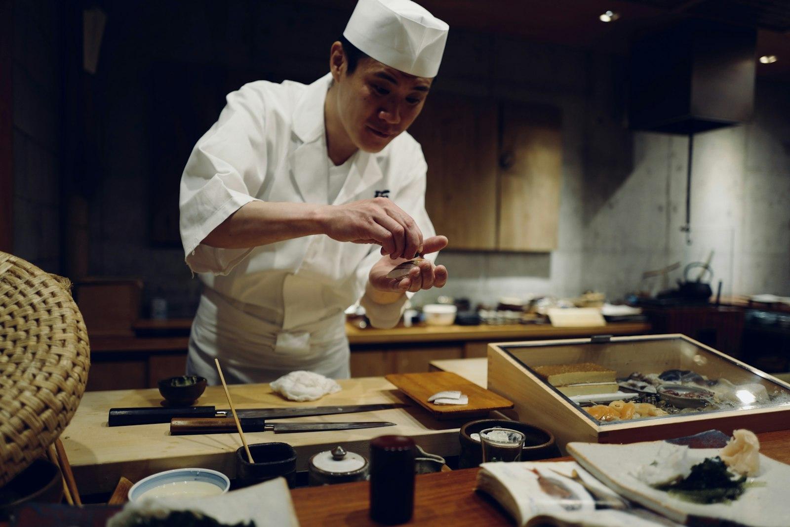 Sushi Chef, Tokyo Japan jigsaw puzzle preview