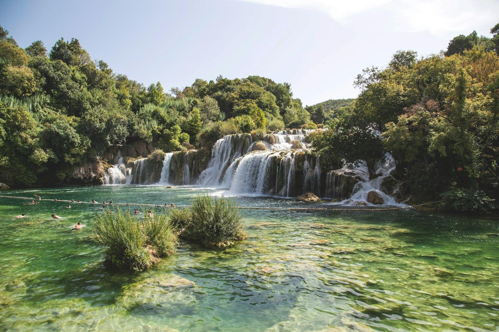 Swimming Under A Waterfall jigsaw puzzle preview