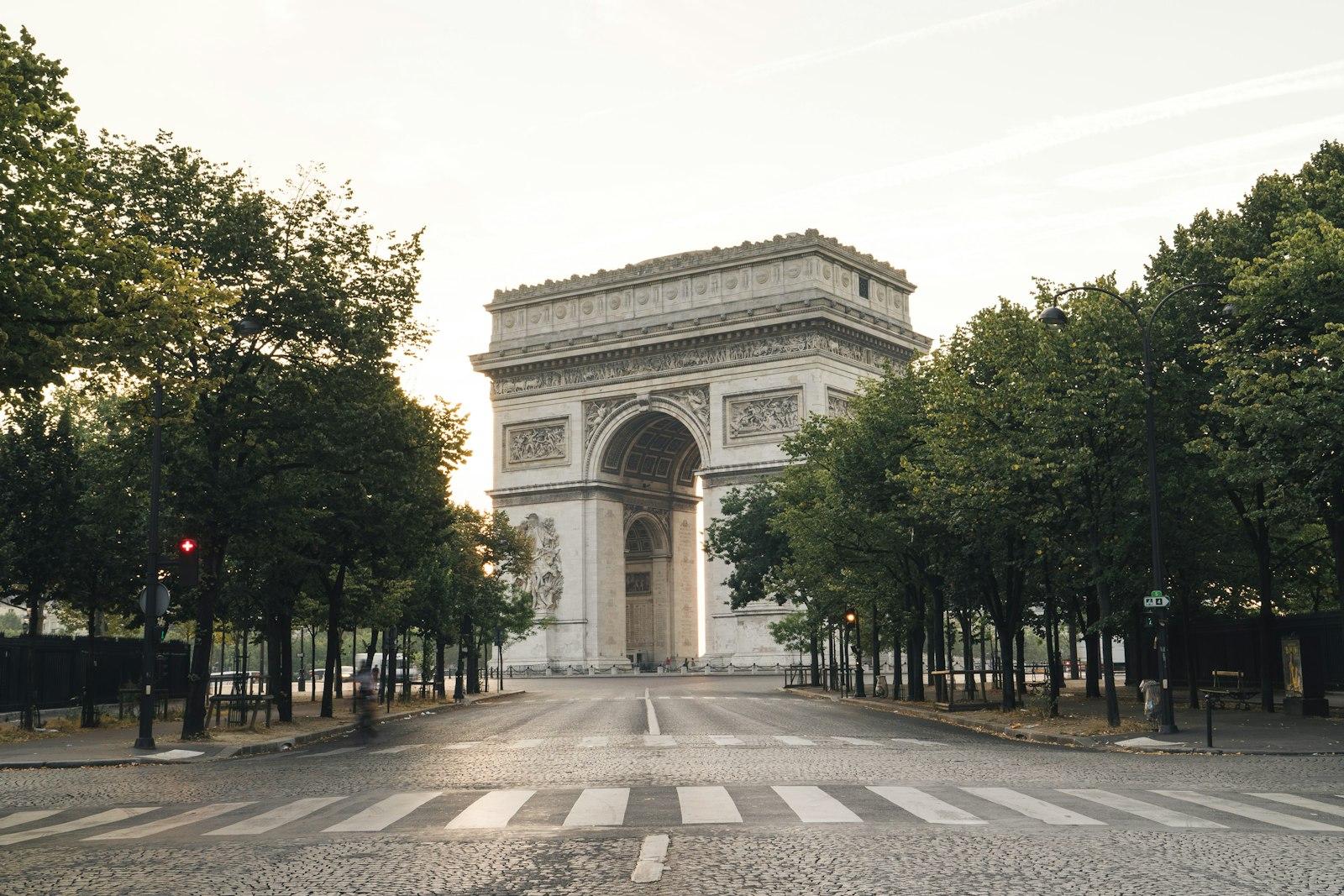 The Arc De Triomphe In Paris Surrounded By Trees jigsaw puzzle preview