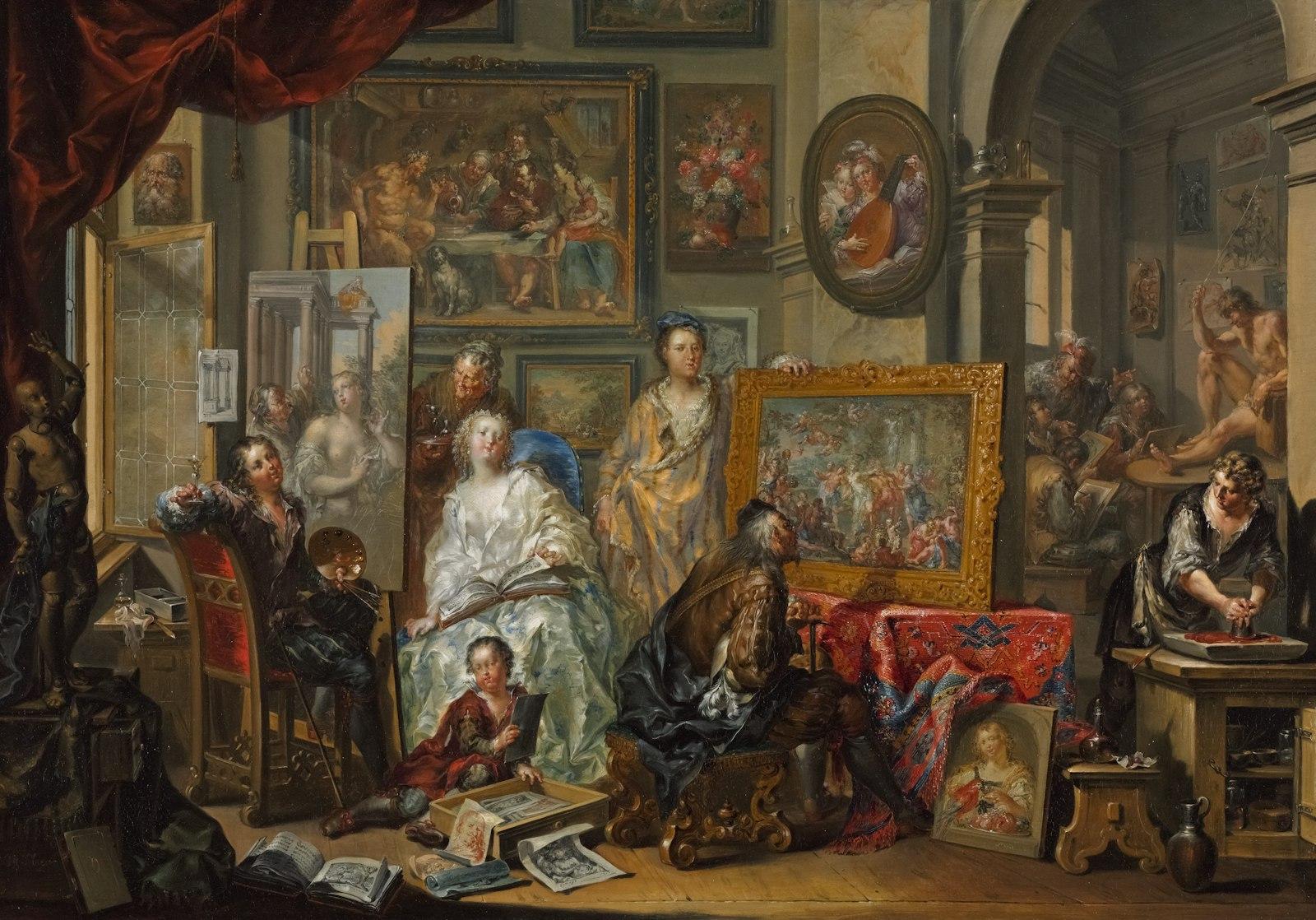The Artist'S Studio 1740s jigsaw puzzle preview